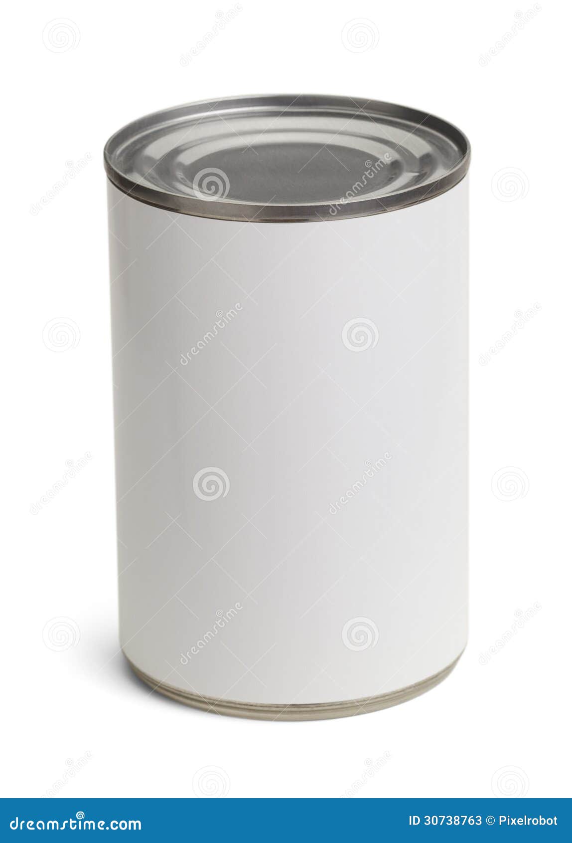 Blank campbell's soup can