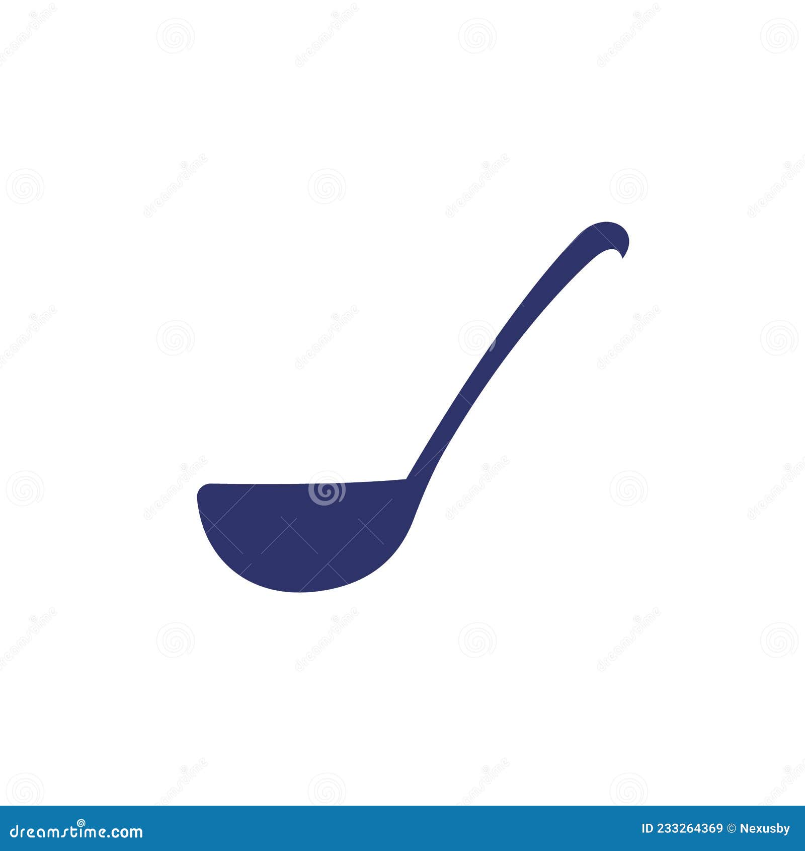 Soup ladle icon on white stock vector. Illustration of isolated 233264369