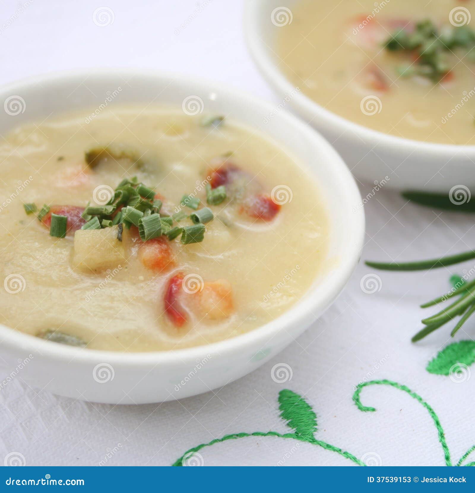 soup of potatoes and vegetables