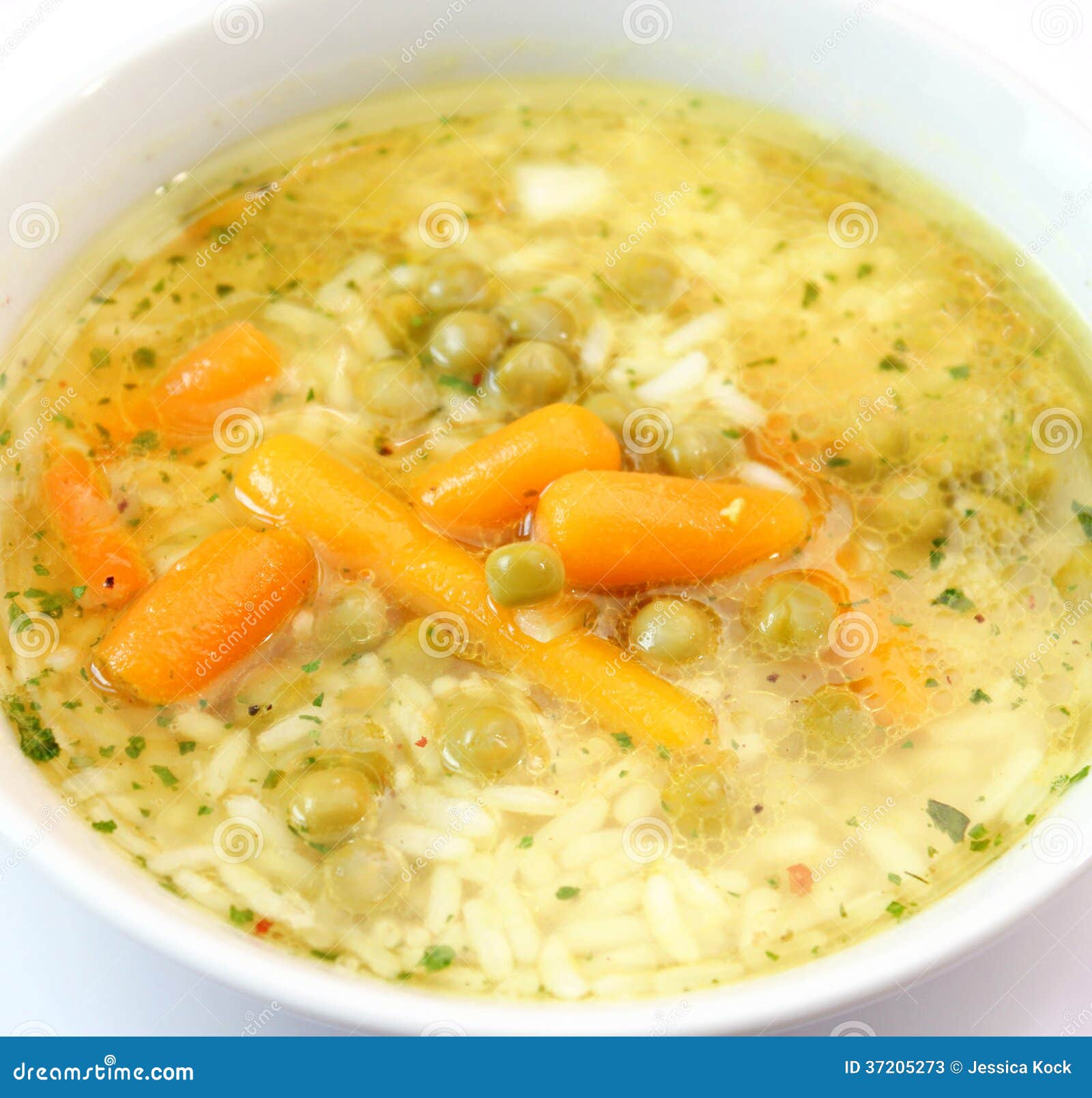 Soup of rice stock image. Image of fresh, peas, lunch 37205273