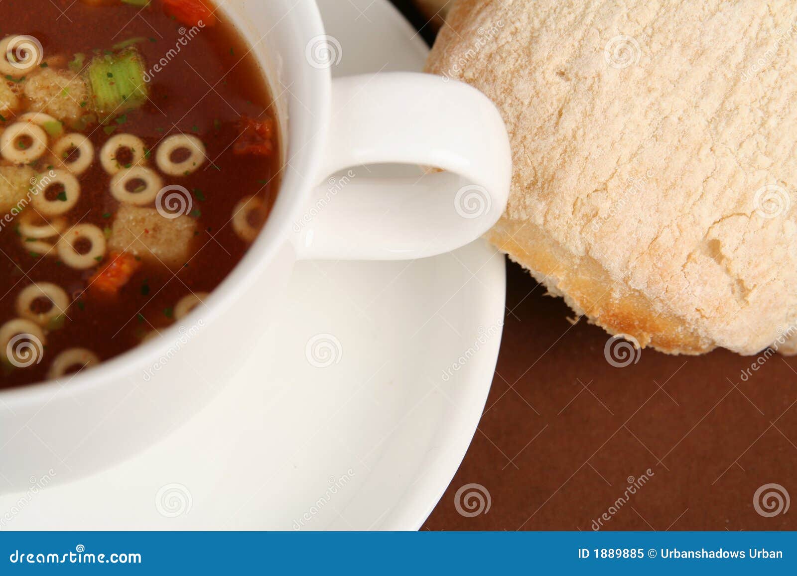 Soup and roll stock image. Image of snack, heath, dinner 1889885