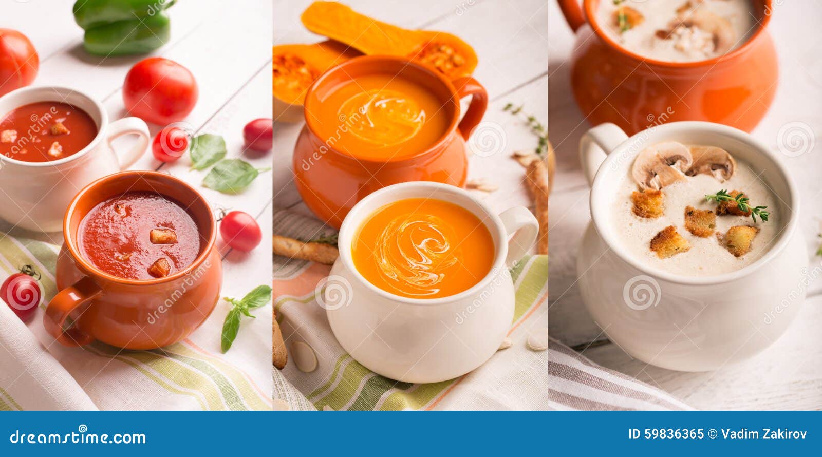 Soups puree stock image. Image of dinner, homemade, food 59836365