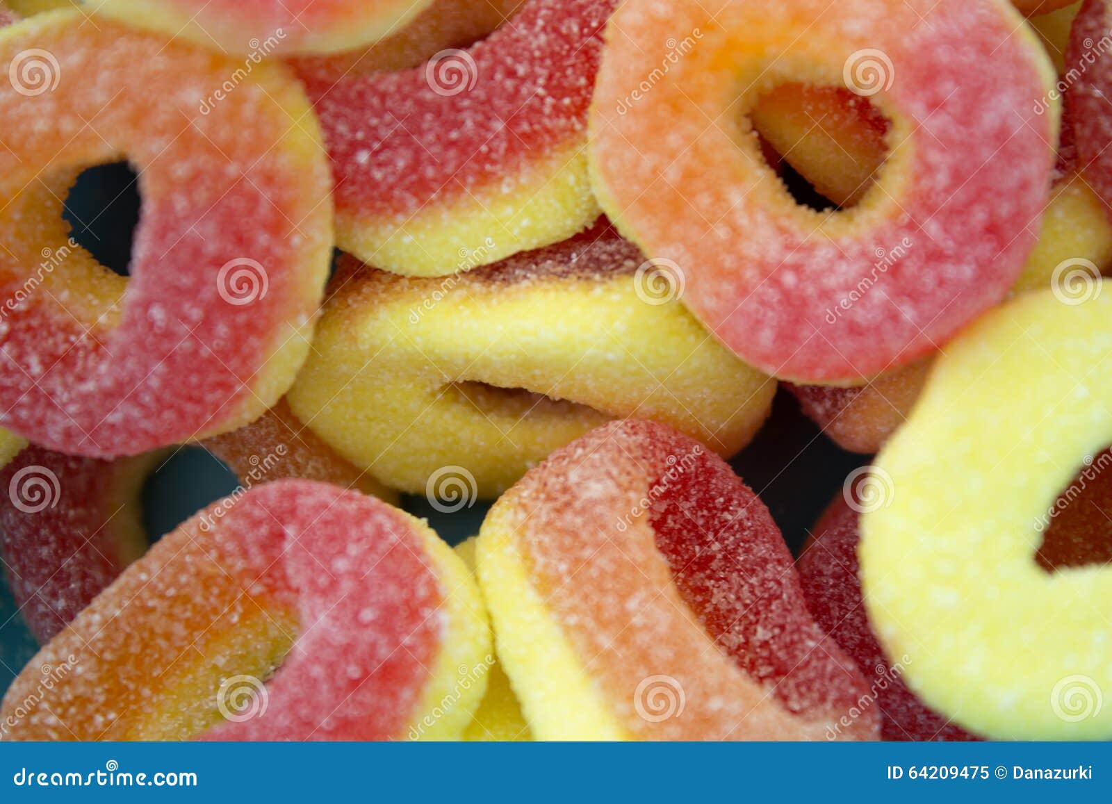 Sour Peach Candy Rings Background Stock Image Image of gummy, peach