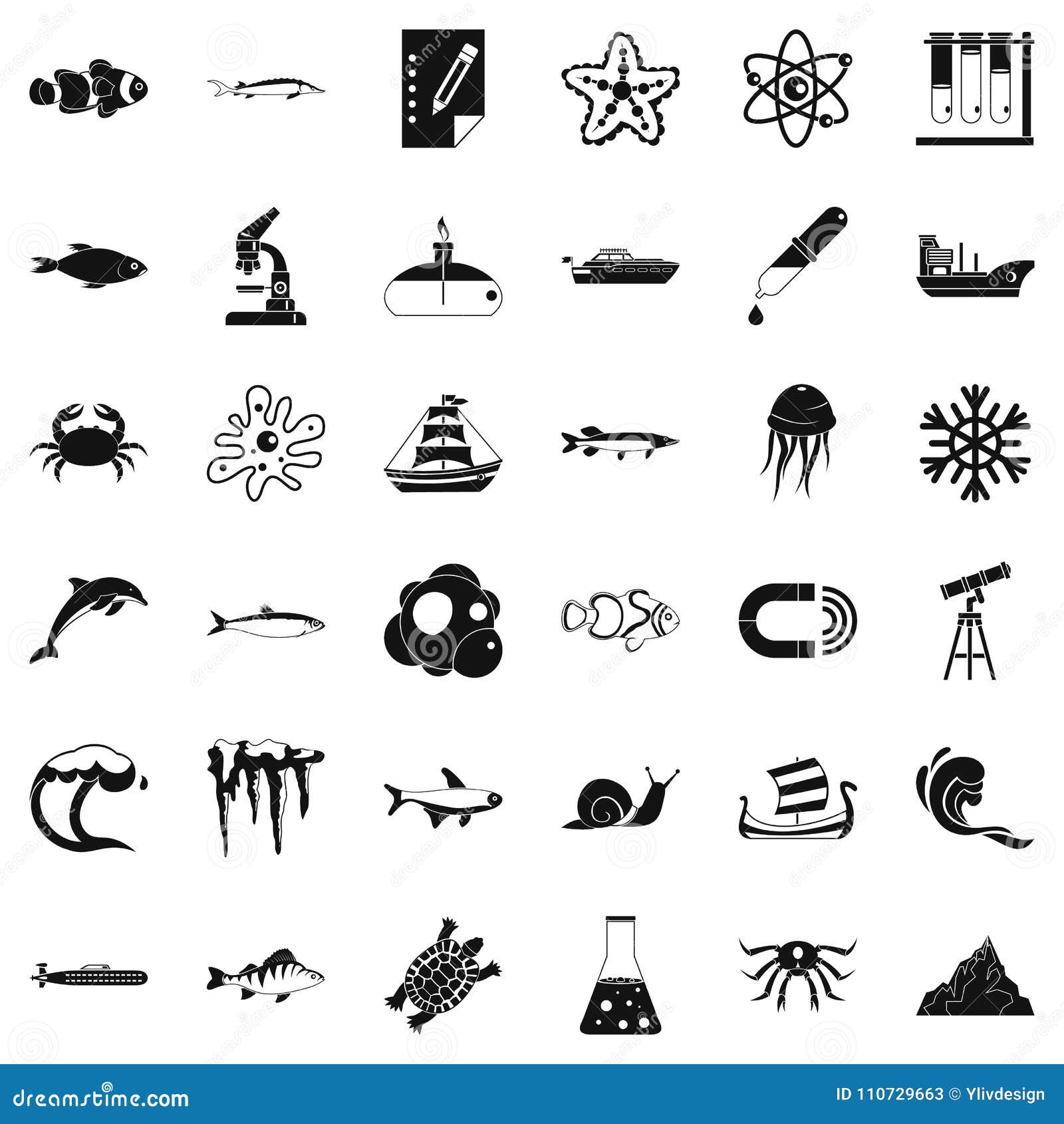 source icons set, simple style