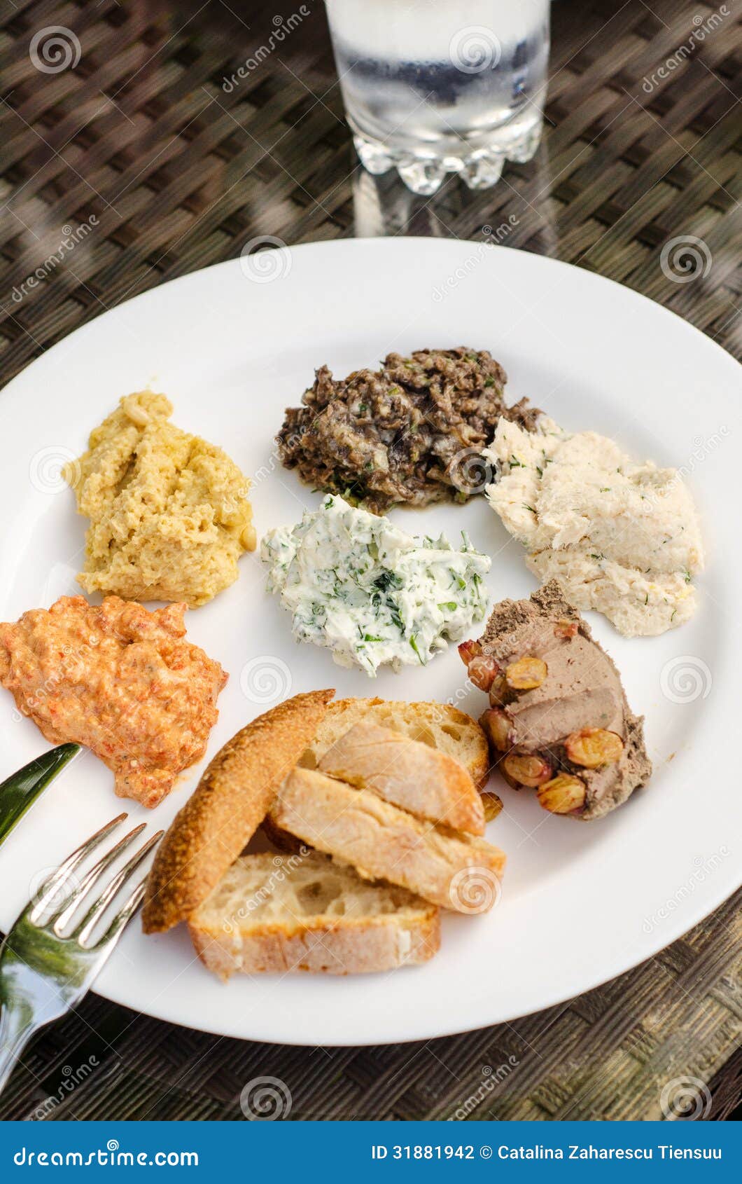 Sourdough Bread and Toppings Stock Photo Image of pieces, savory