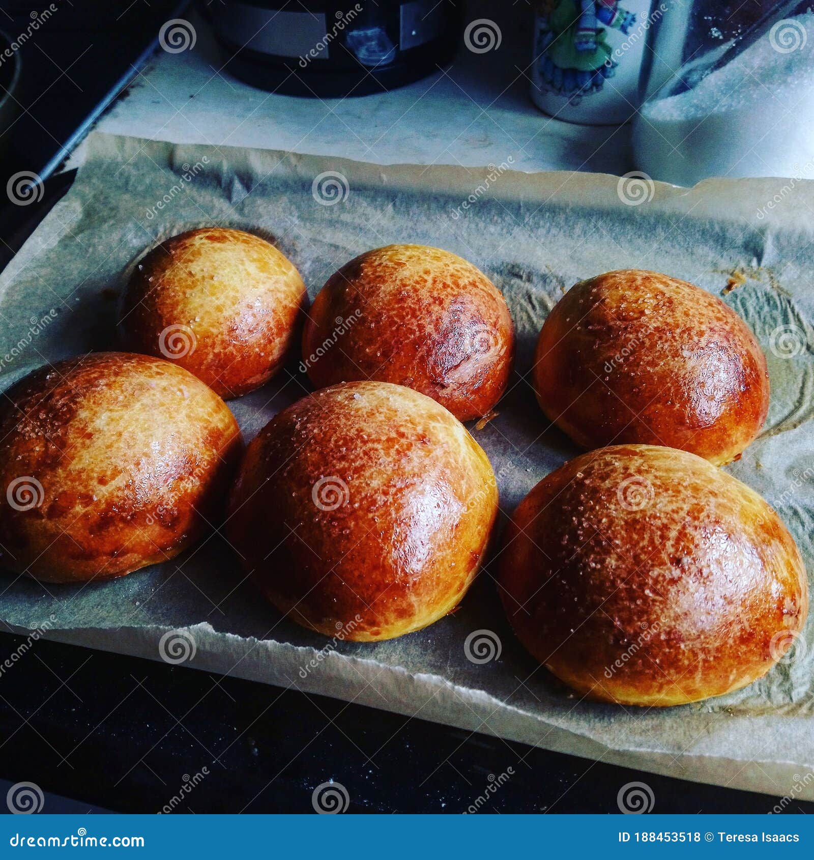 Sourdough Brioche Rolls , Home Made. Stock Photo Image of home, snack