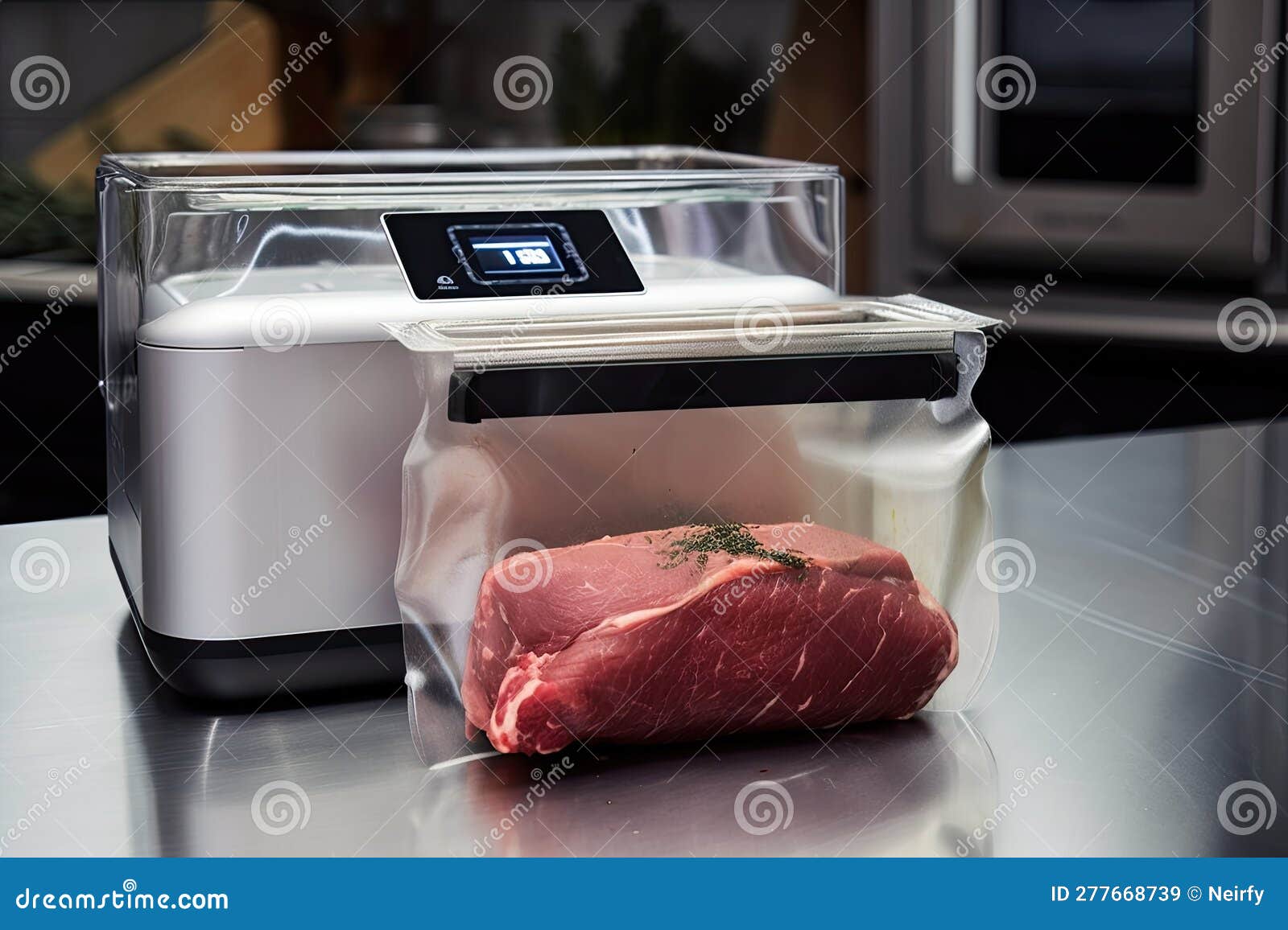 Sous vide vacuum cooking stock image. Image of generated 277668739