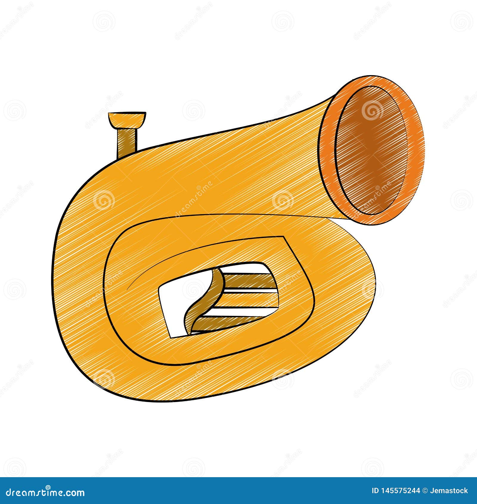 Illustration Of Sousaphone Cartoon Vector 173894443