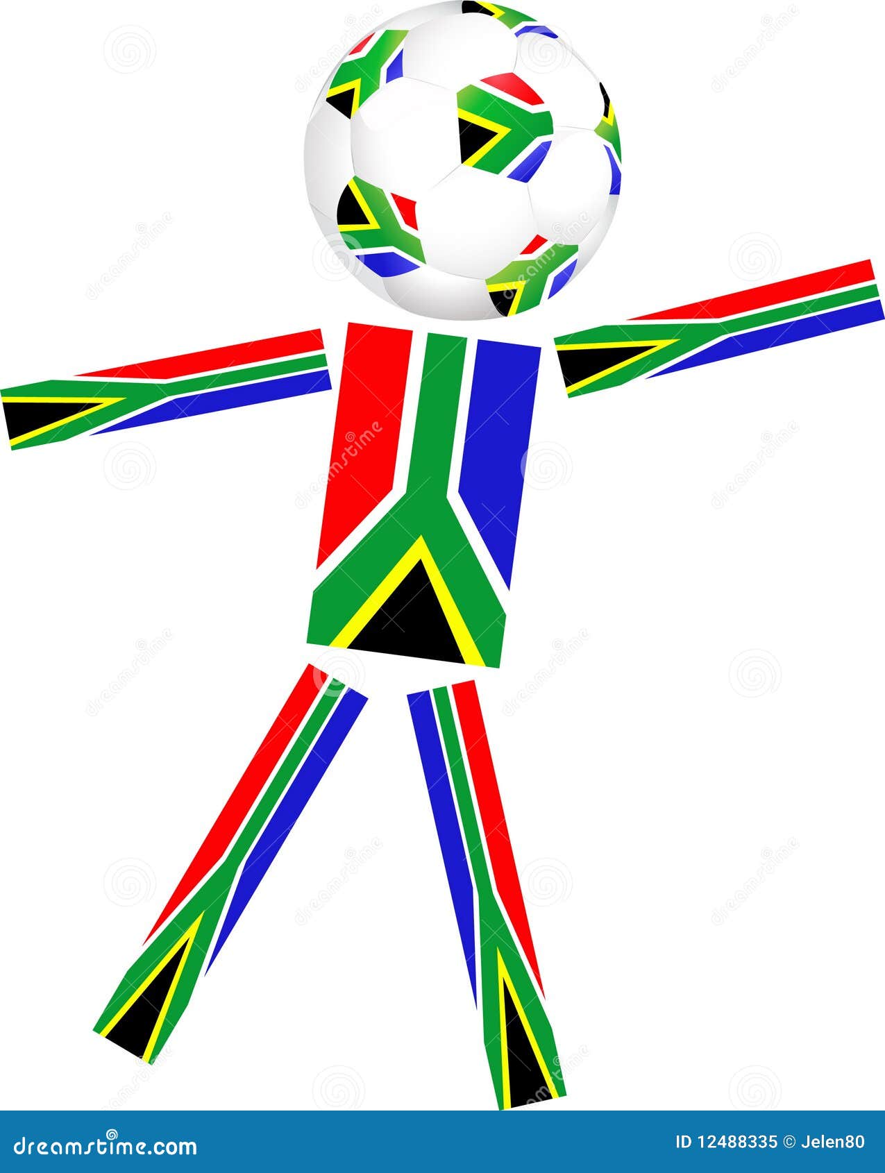 South Africa balls stock vector. Illustration of international 12488335