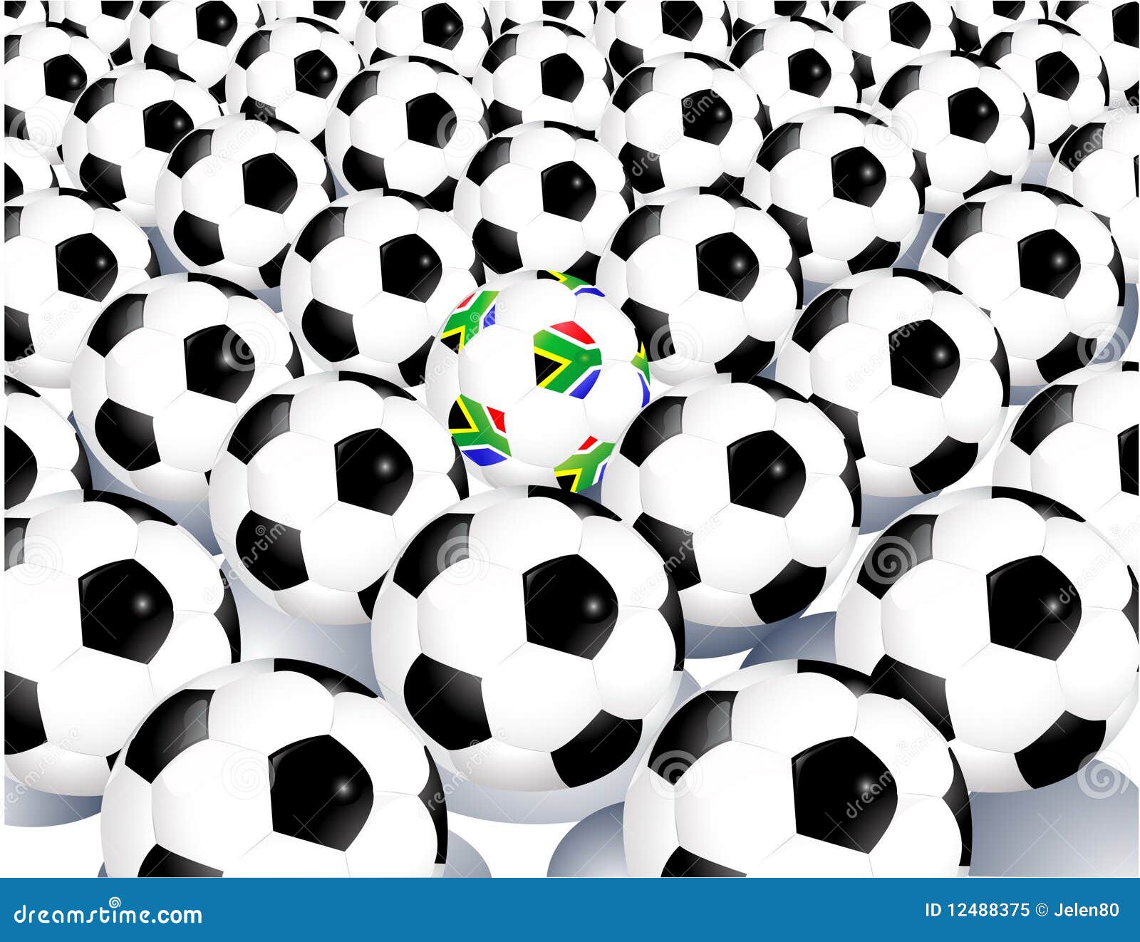 South Africa balls stock illustration. Illustration of final 12488375