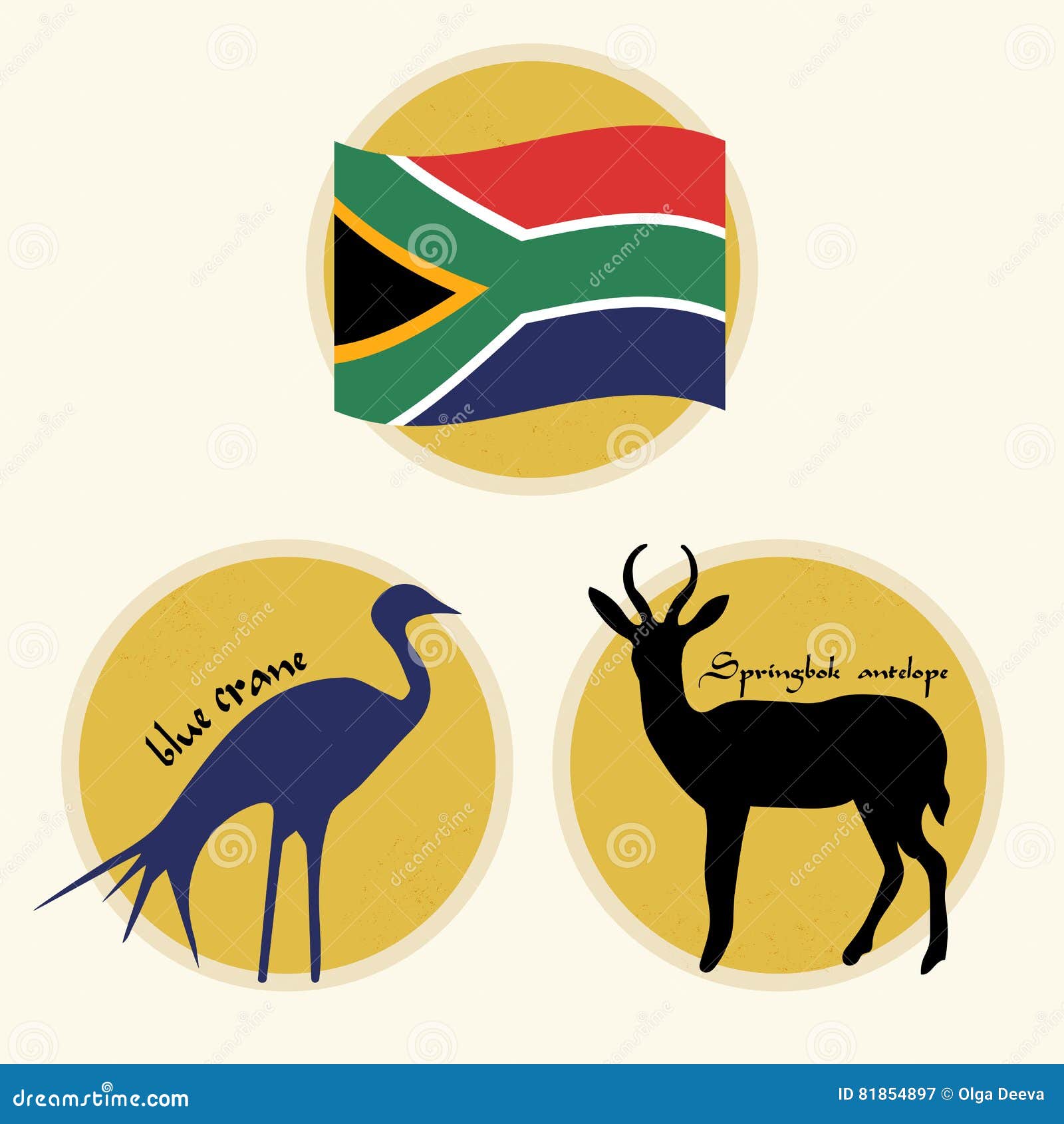 South Africa National Symbols Editorial Photography - Illustration of