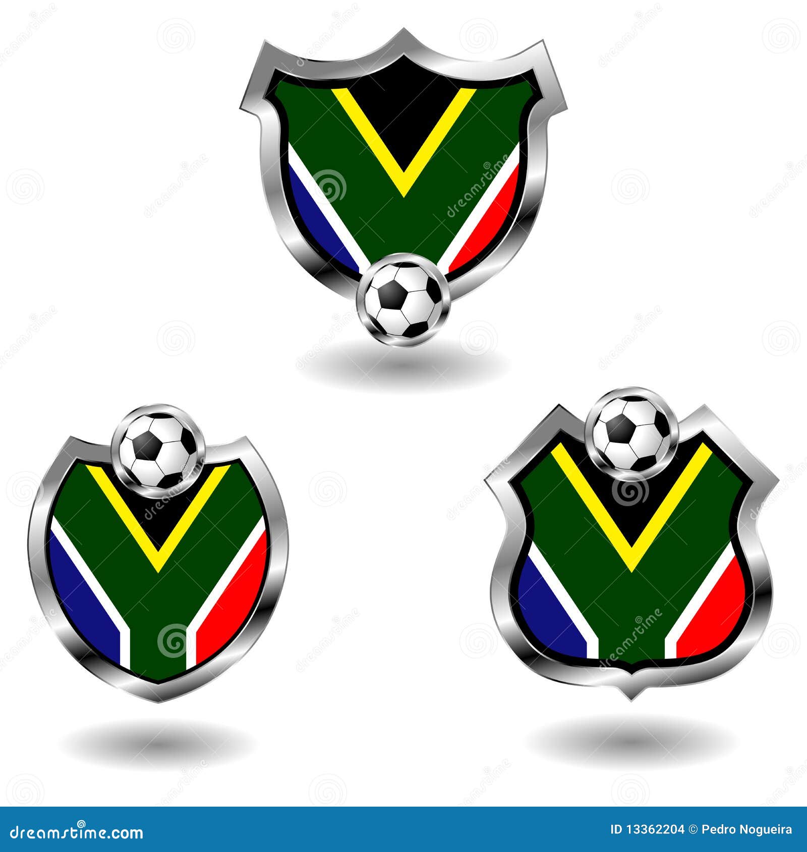 South Africa soccer badges stock vector. Illustration of south 13362204