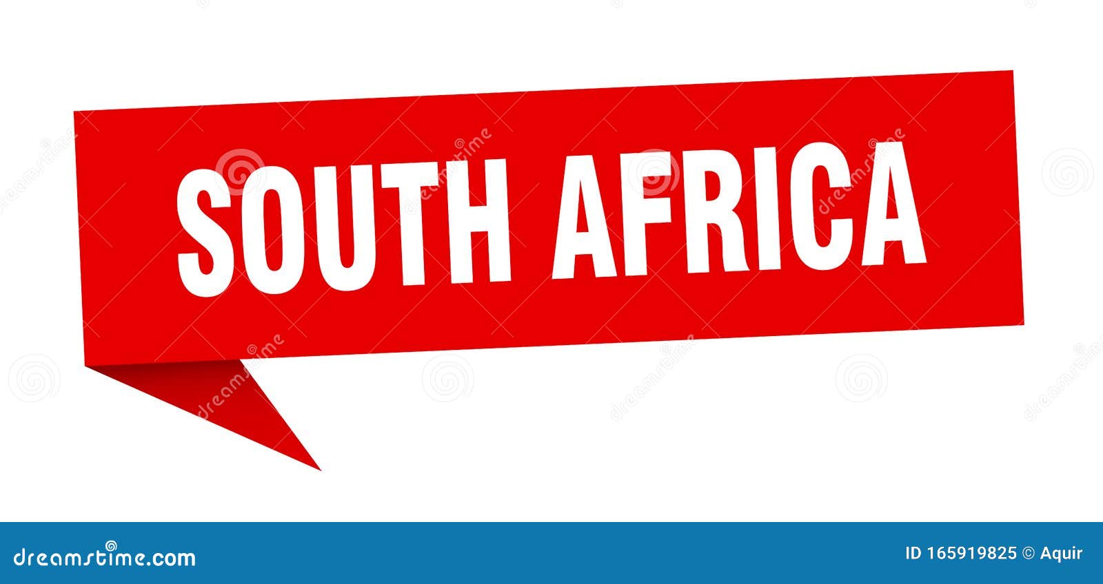 South Africa Sticker. South Africa Signpost Pointer Sign Stock Vector