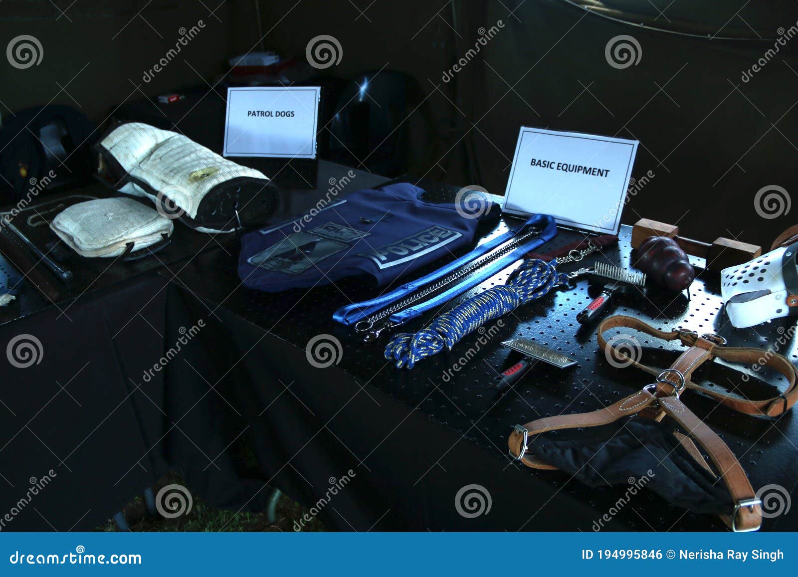 South African Police Basic Equipment for K9s Editorial Photo Image of