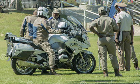 South African Traffic Police, Some on Motorbikes Editorial Stock Image ...