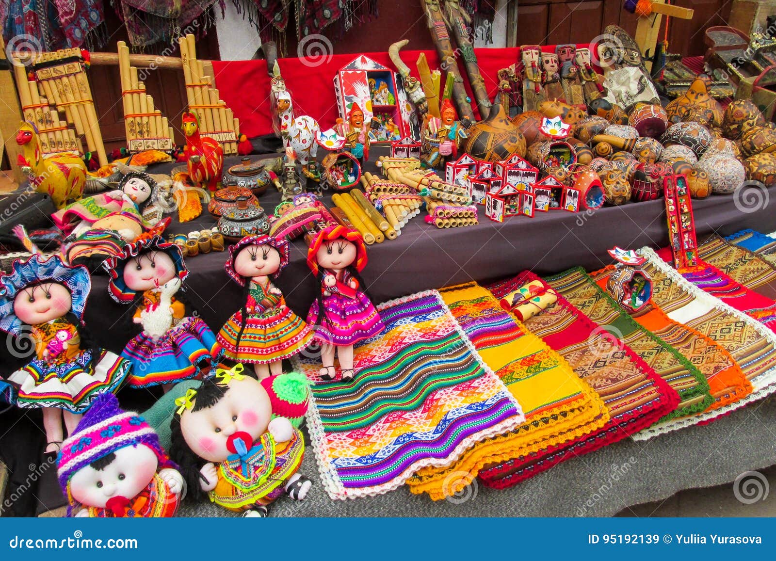 idols and dolls at mercado de las brujas in bolivia