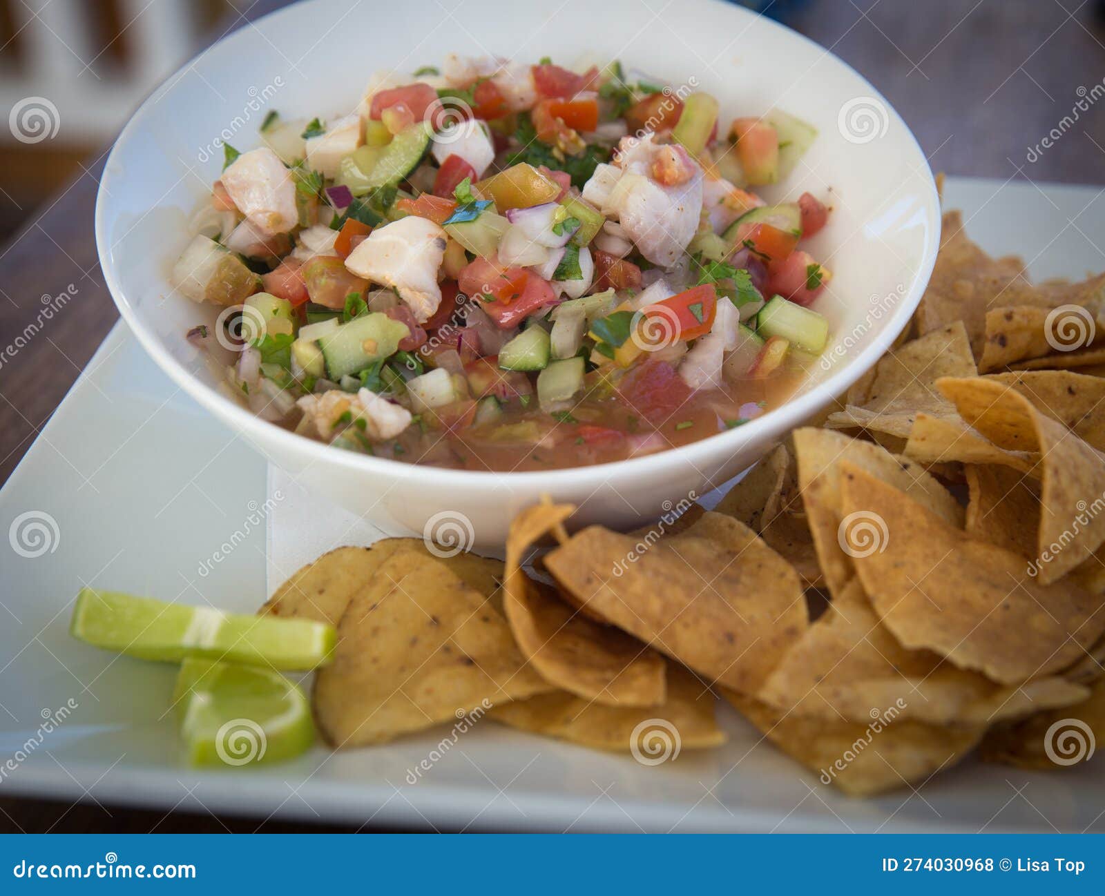 South American Dish Ceviche Stock Photo Image of corn, cilantro