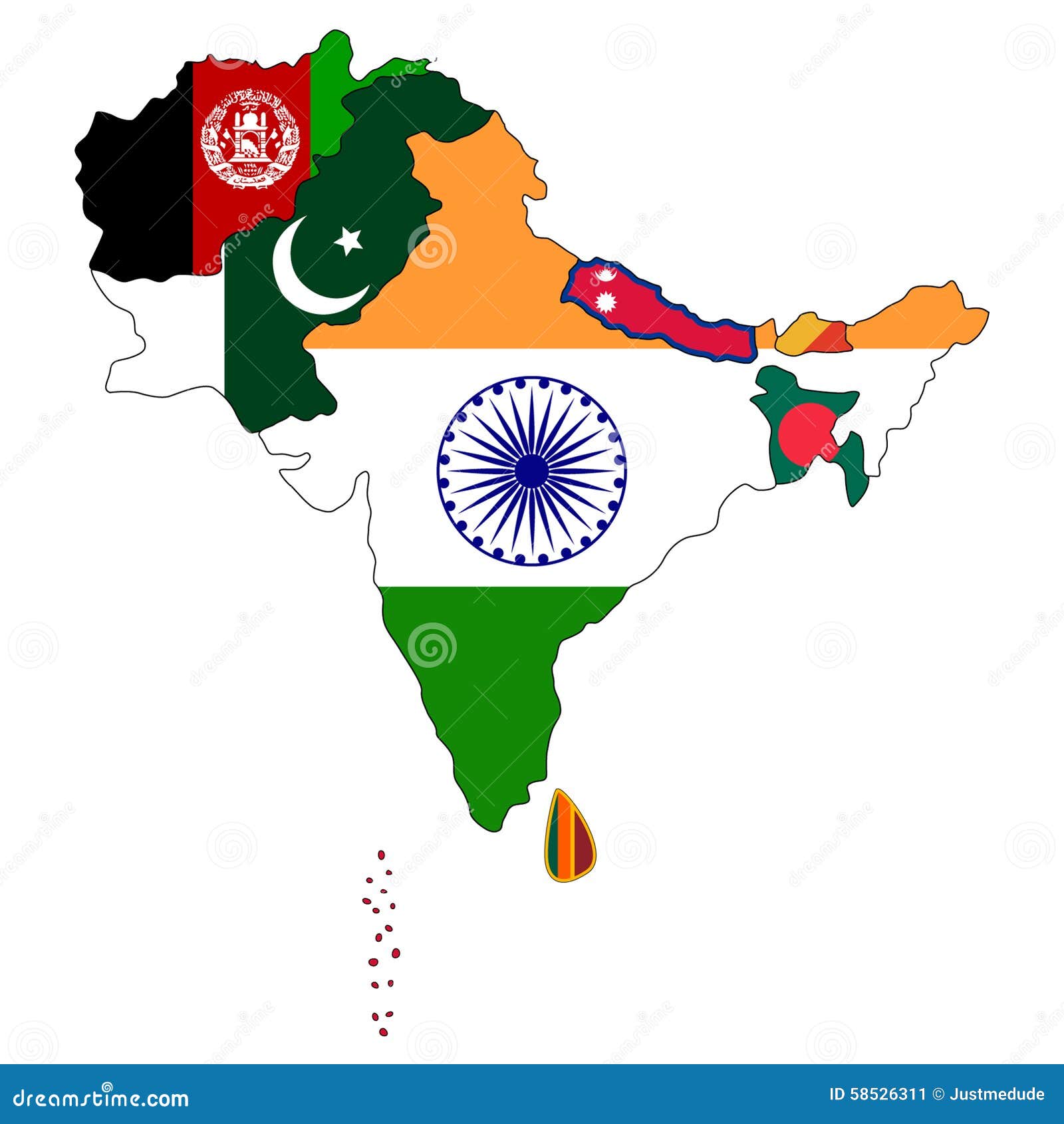 https://thumbs.dreamstime.com/z/south-asia-map-counties-filled-national-flag-58526311.jpg