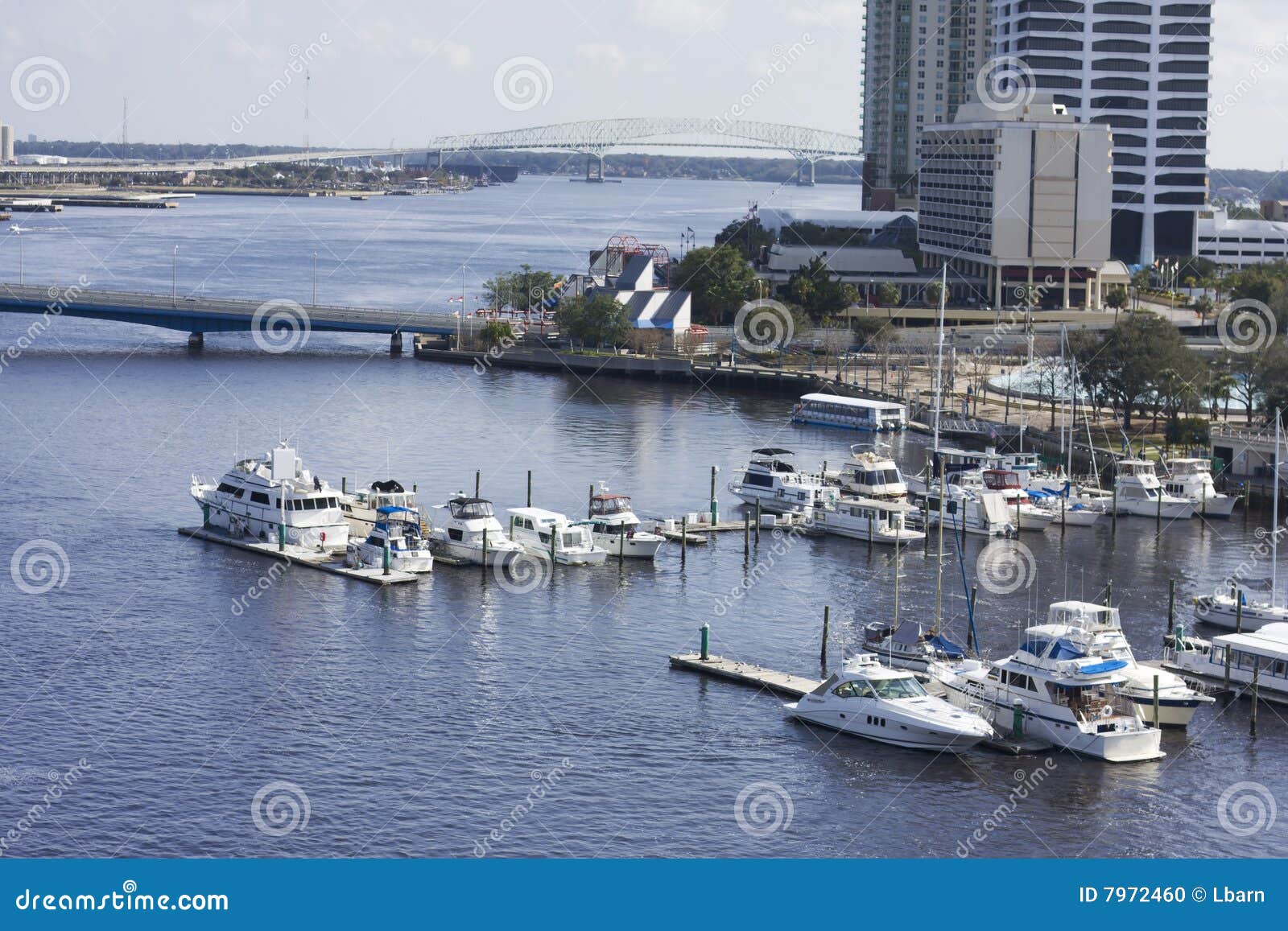 South Bank Jacksonville Marina Stock Photo Image of riverfront