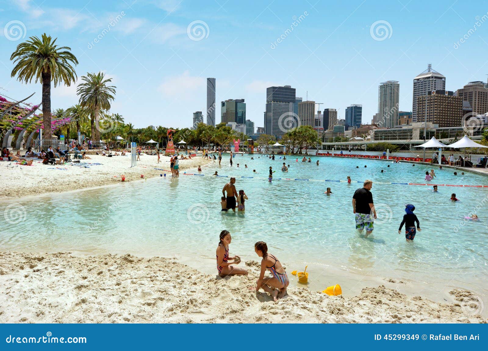 South Bank Parklands, Downtown Brisbane, Queensland, Australia Stock Photo  - Alamy