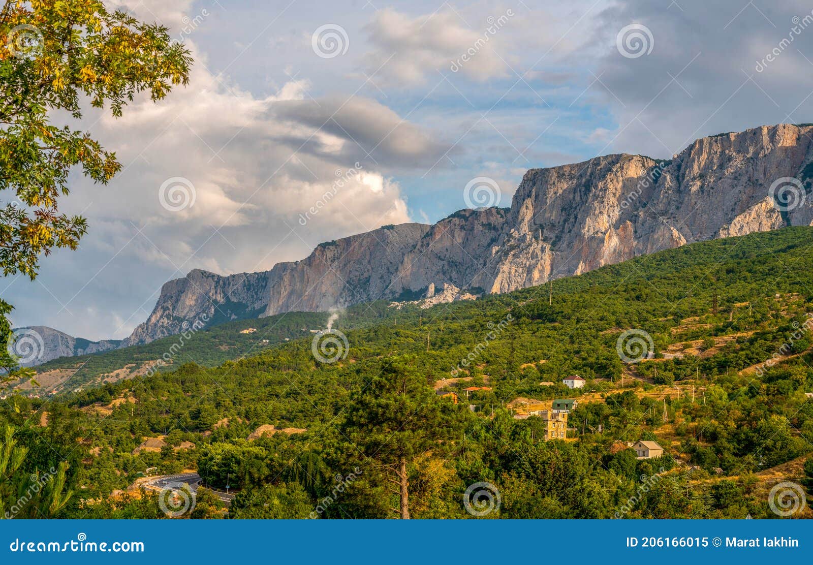 south coast of crimean peninsula-  amazing  view of  mountains  and foreest