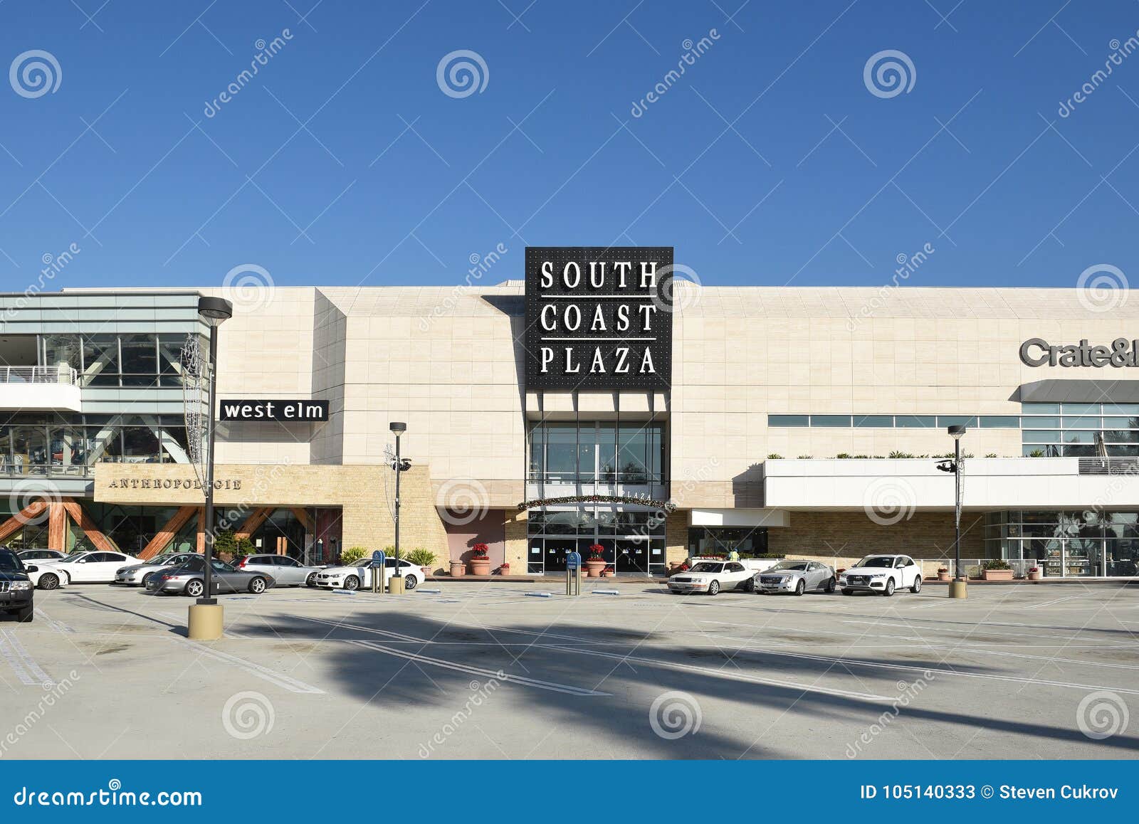 South Coast Plaza Costa Mesa Editorial Stock Photo - Image of costa, shops:  105140333