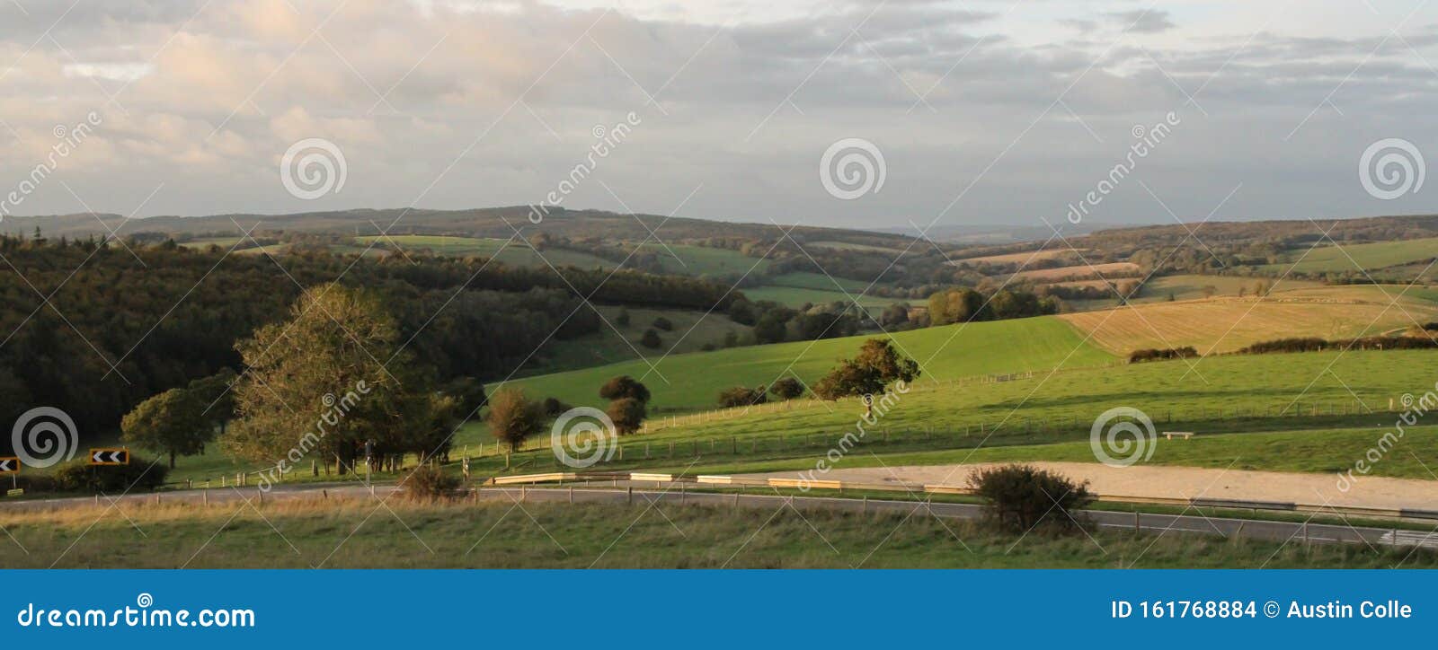 South Downs Near Goodwood Horse Racing Track In Southern England Stock Photo - Image of romp ...