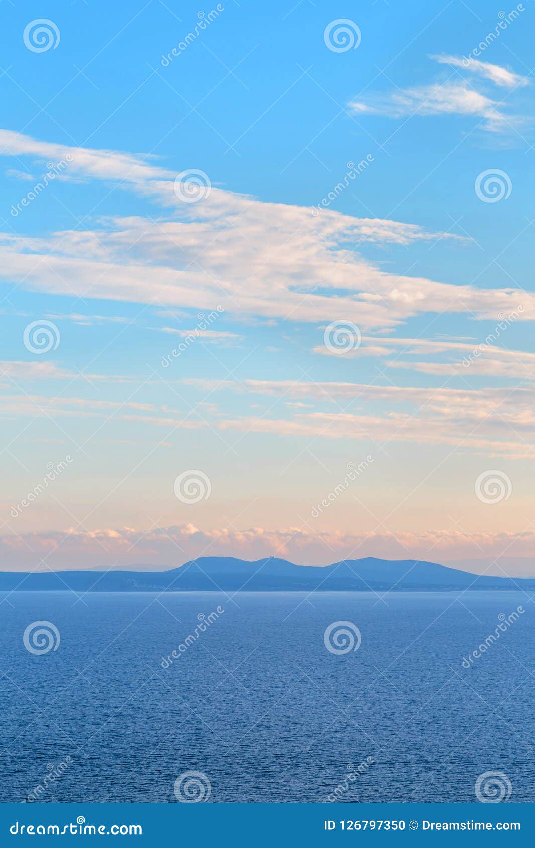 South of France. Mediterranean Sea Landscape Stock Photo - Image of ...