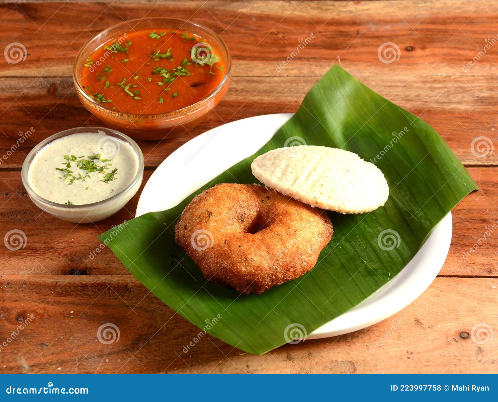 Uttapam Idly And Medu Vada Traditional South Indi Stock Image india-food-culinary-tour-packages-2020-2021-india-culinary-tours