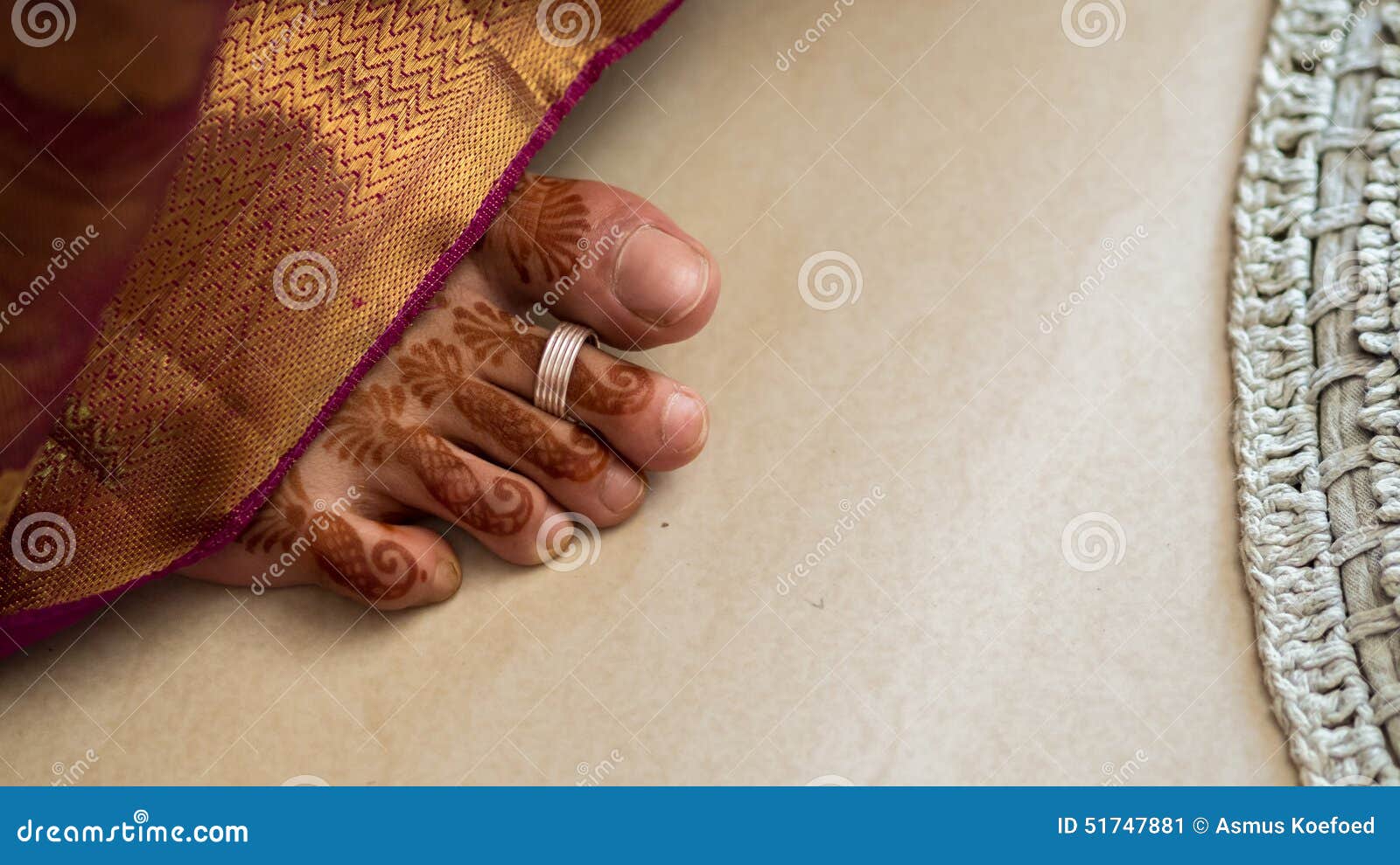 south indian brides foot