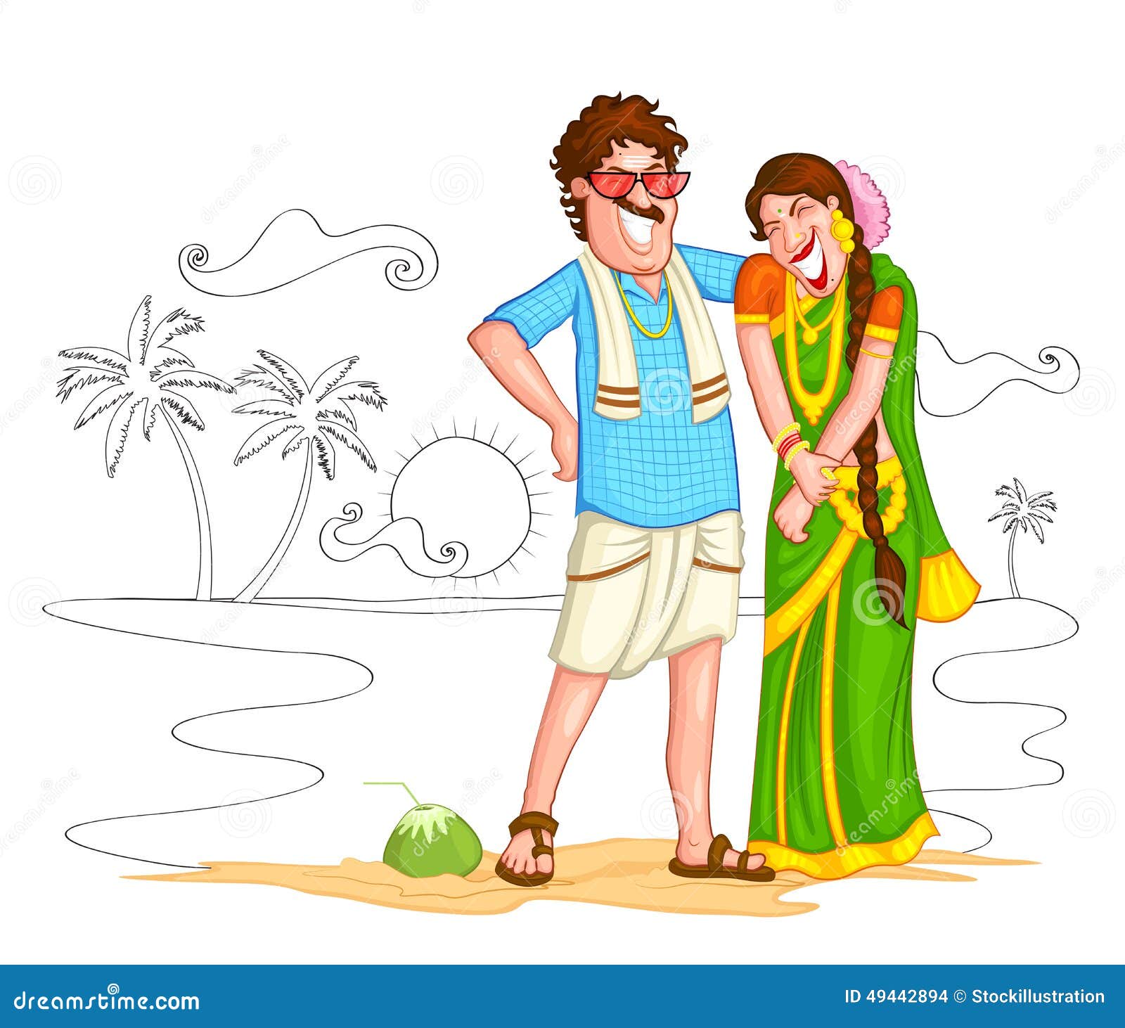 Indian Couple Stock Illustrations – 4,179 Indian Couple Stock  Illustrations, Vectors & Clipart - Dreamstime