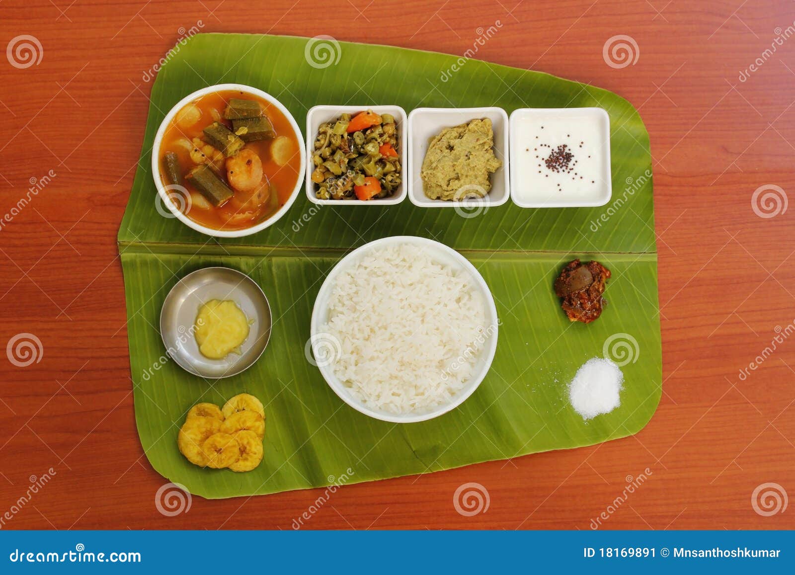 South Indian Simple Meals stock image. Image of table - 18169891