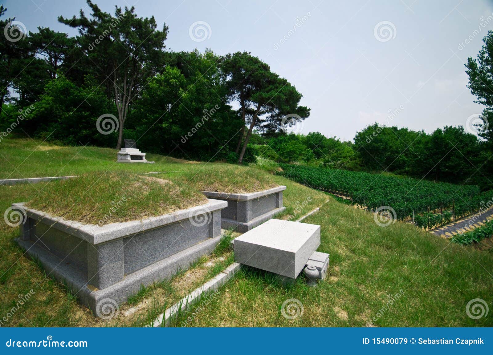 south korean graves