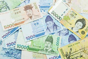 South Korean Won Currency Stock Photography CartoonDealer 67524710