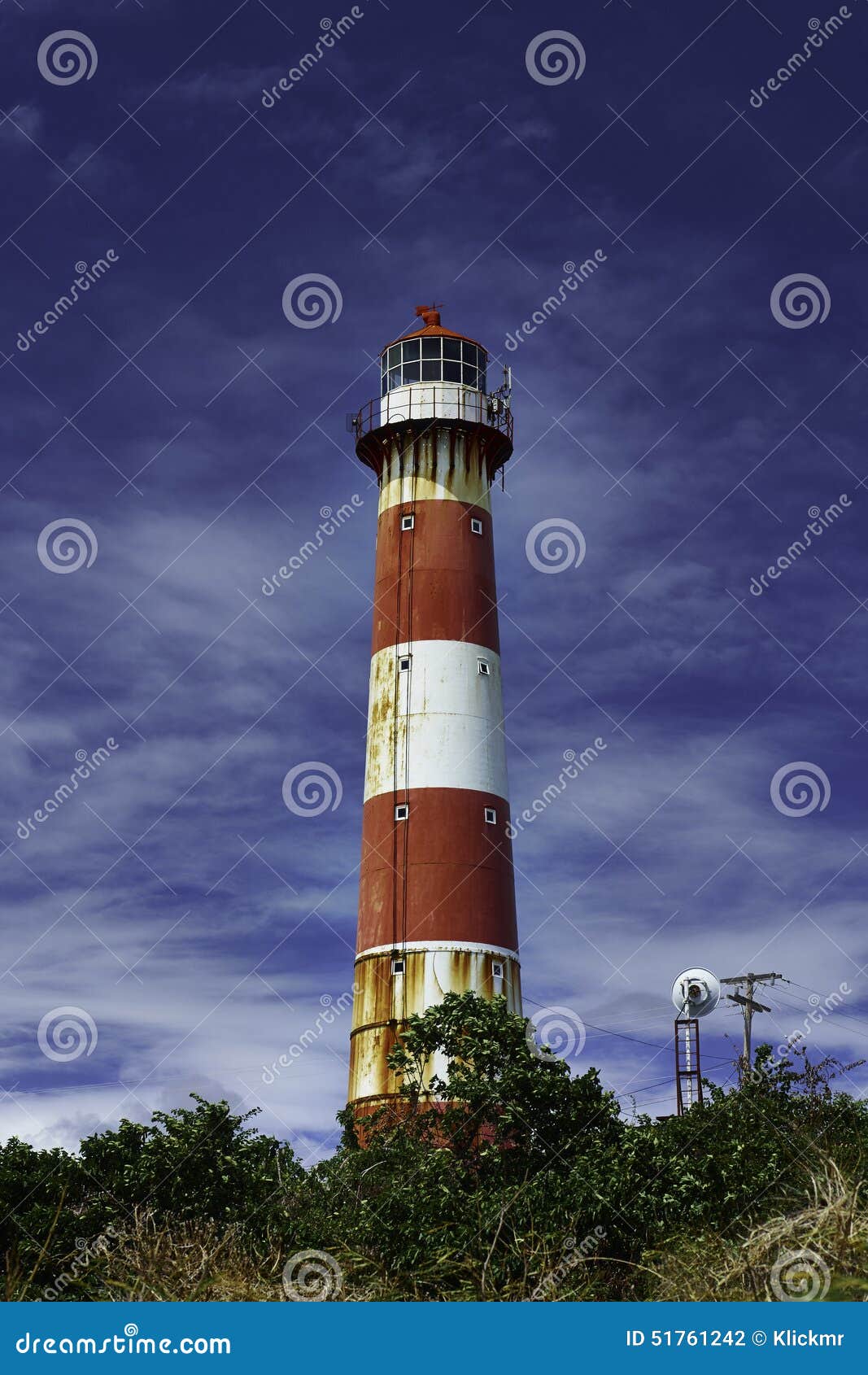 South Point One of the Four Lighthouses in Barbados Stock Photo
