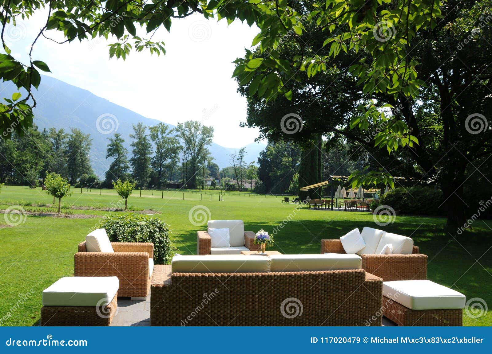 south switzerland: the giant park of the luxury hotel castello d