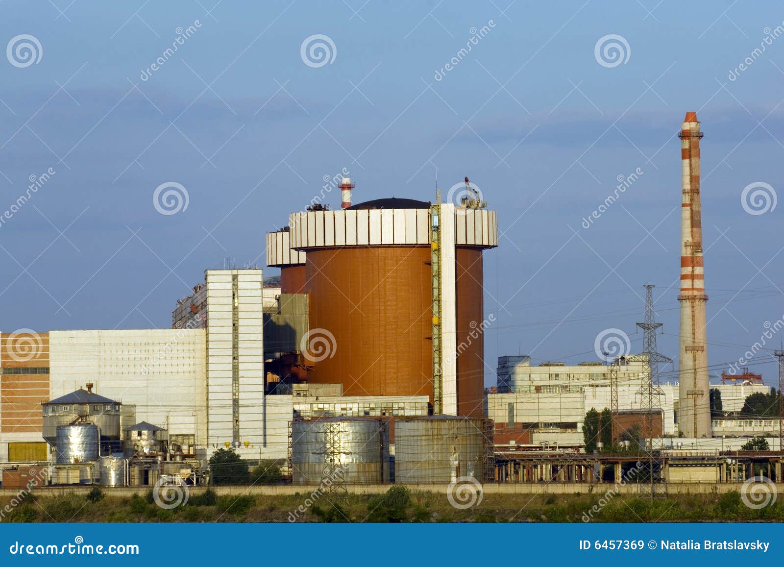 South Ukrainian Nuclear Power Plant Stock Image Image of atomic, atom