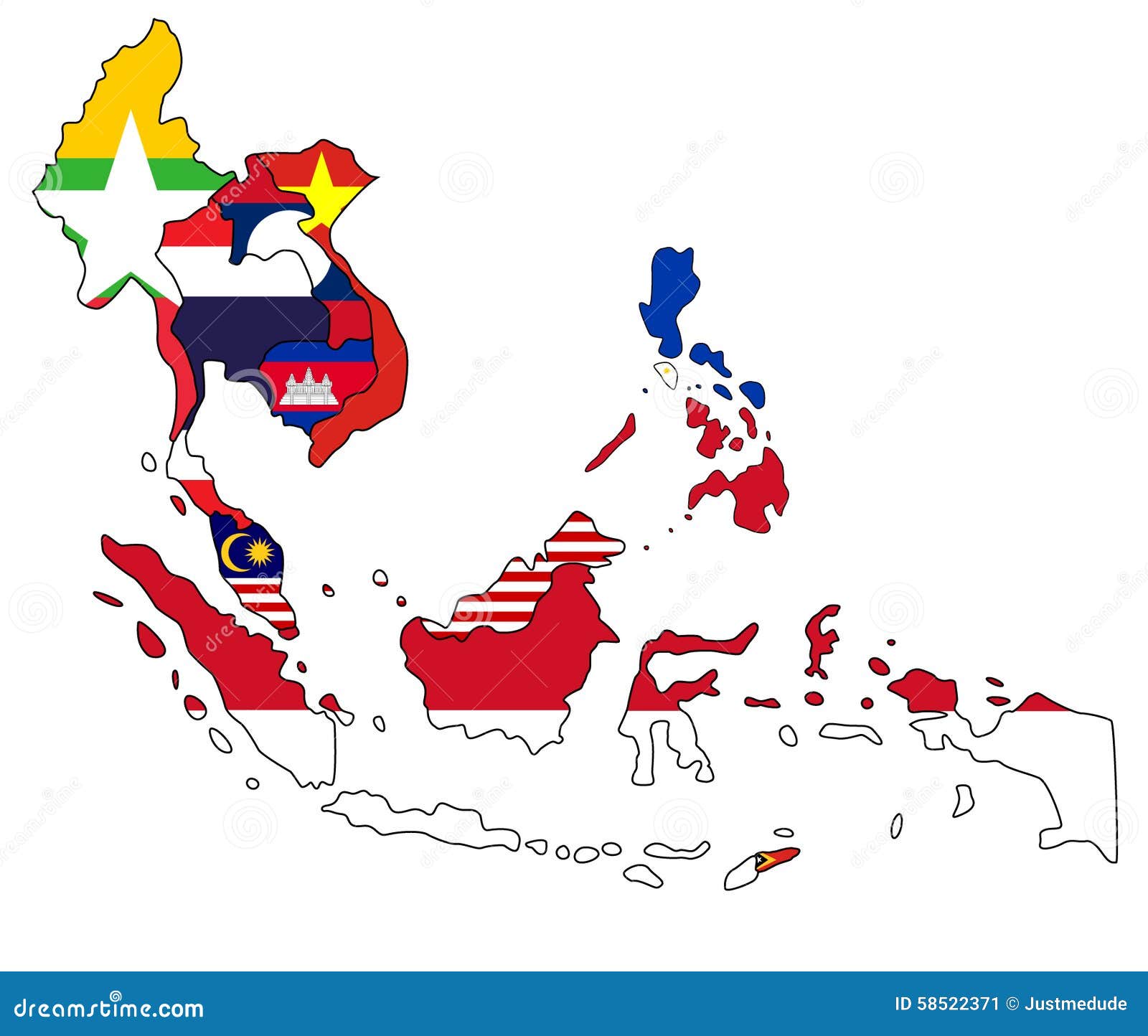 clipart asia map - photo #29