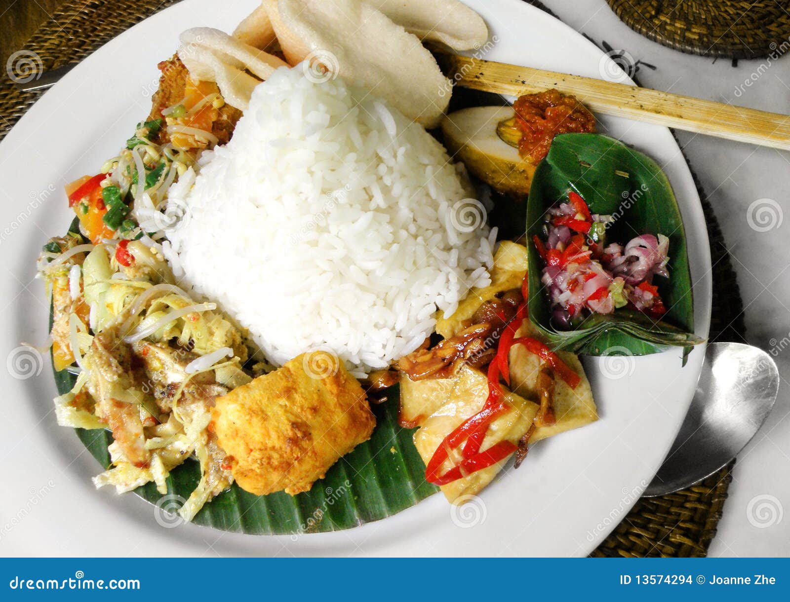 Southeast Asian Street Food Platter Stock Photo - Image of malay