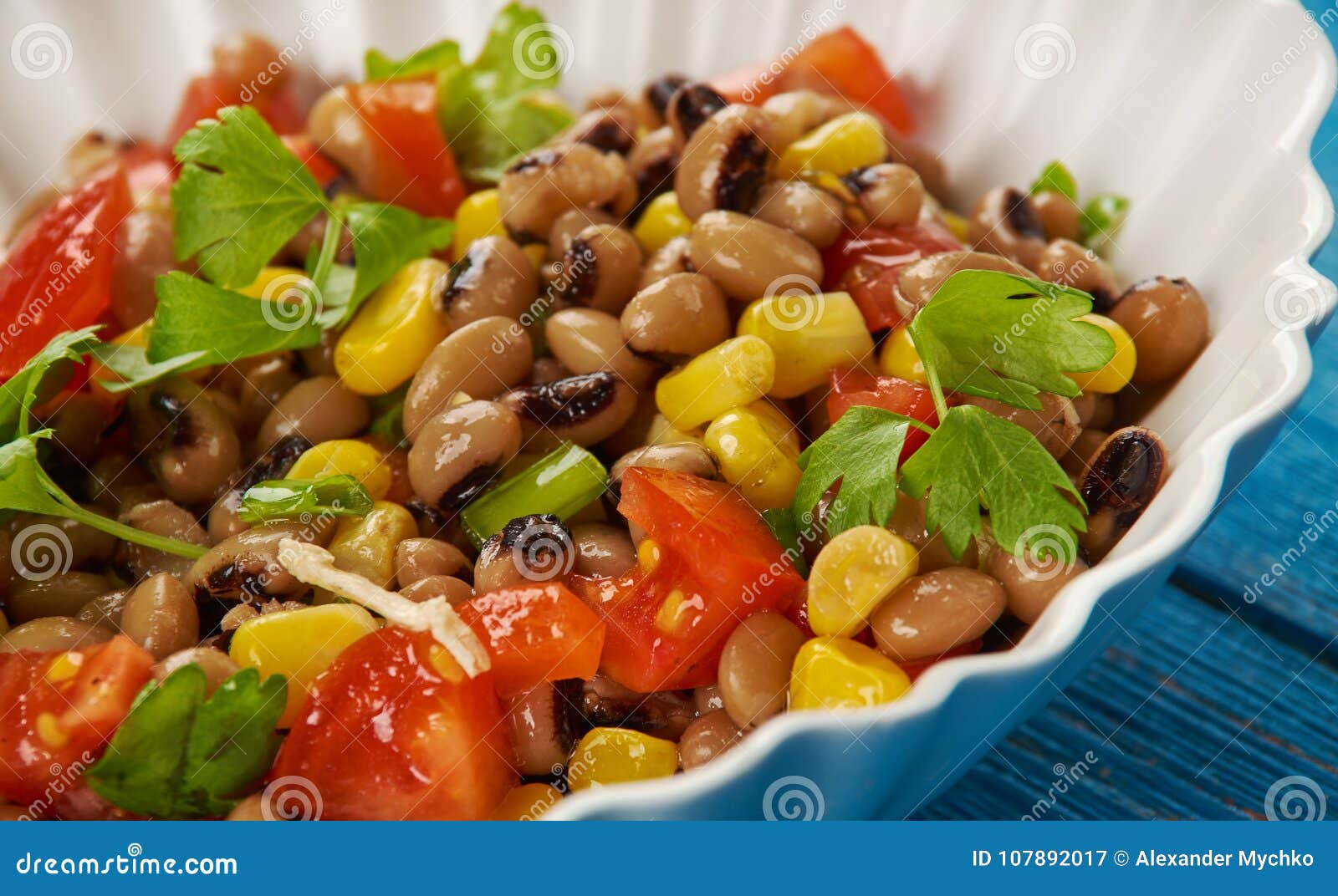 Southern Blackeyed Pea Salad Stock Image Image of green, eyed 107892017