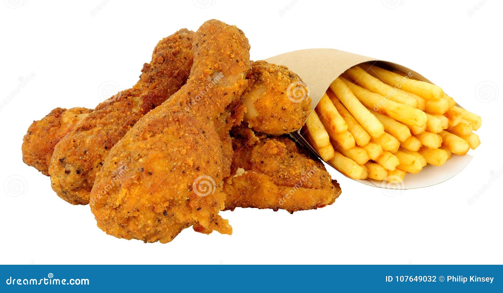 southern fried chicken and french fries