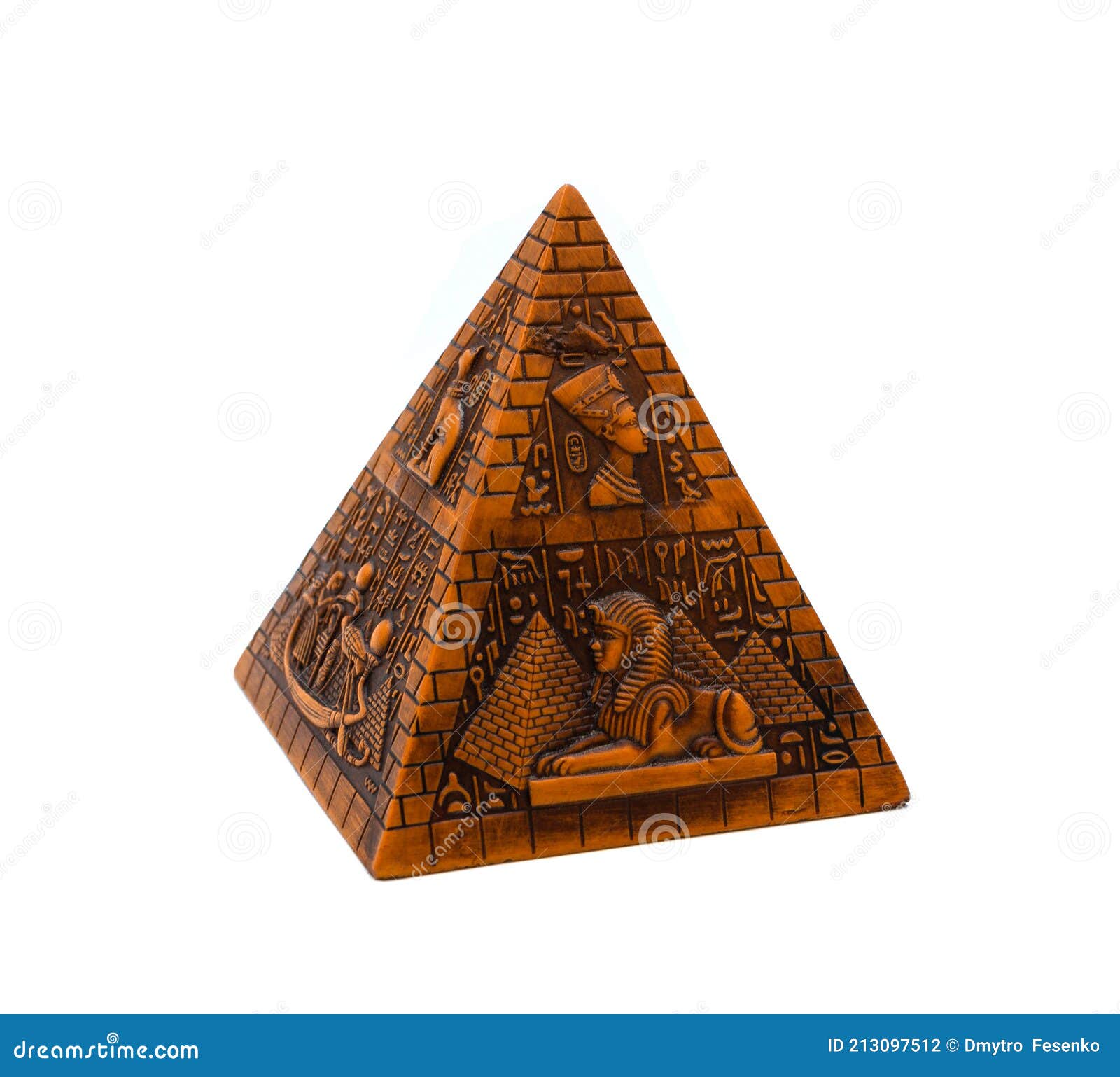 Souvenir Figurine of the Egyptian Pyramid Stock Photo - Image of ...