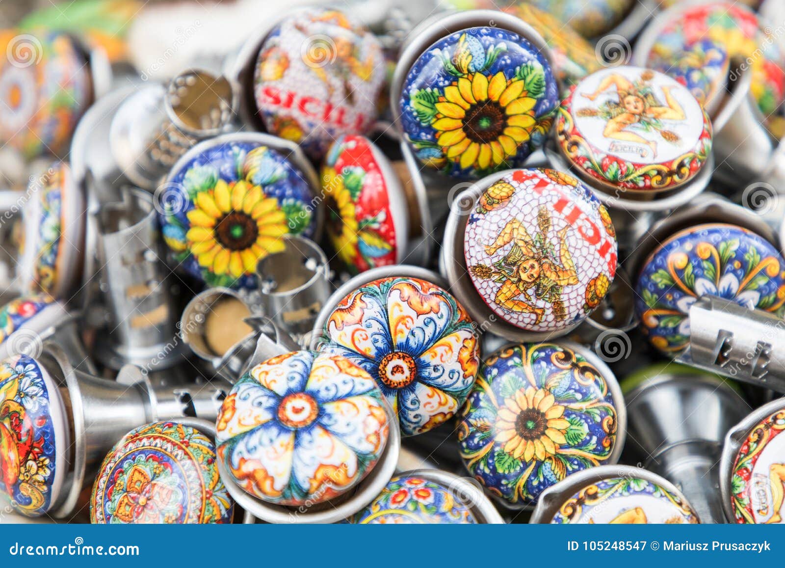 Souvenir from Palermo in Sicily,Italy. Stock Image Image of ornament