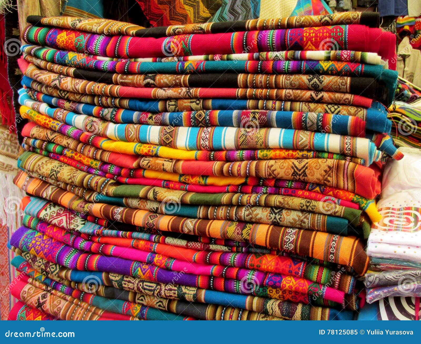 souvenir quechua colorful traditional textil