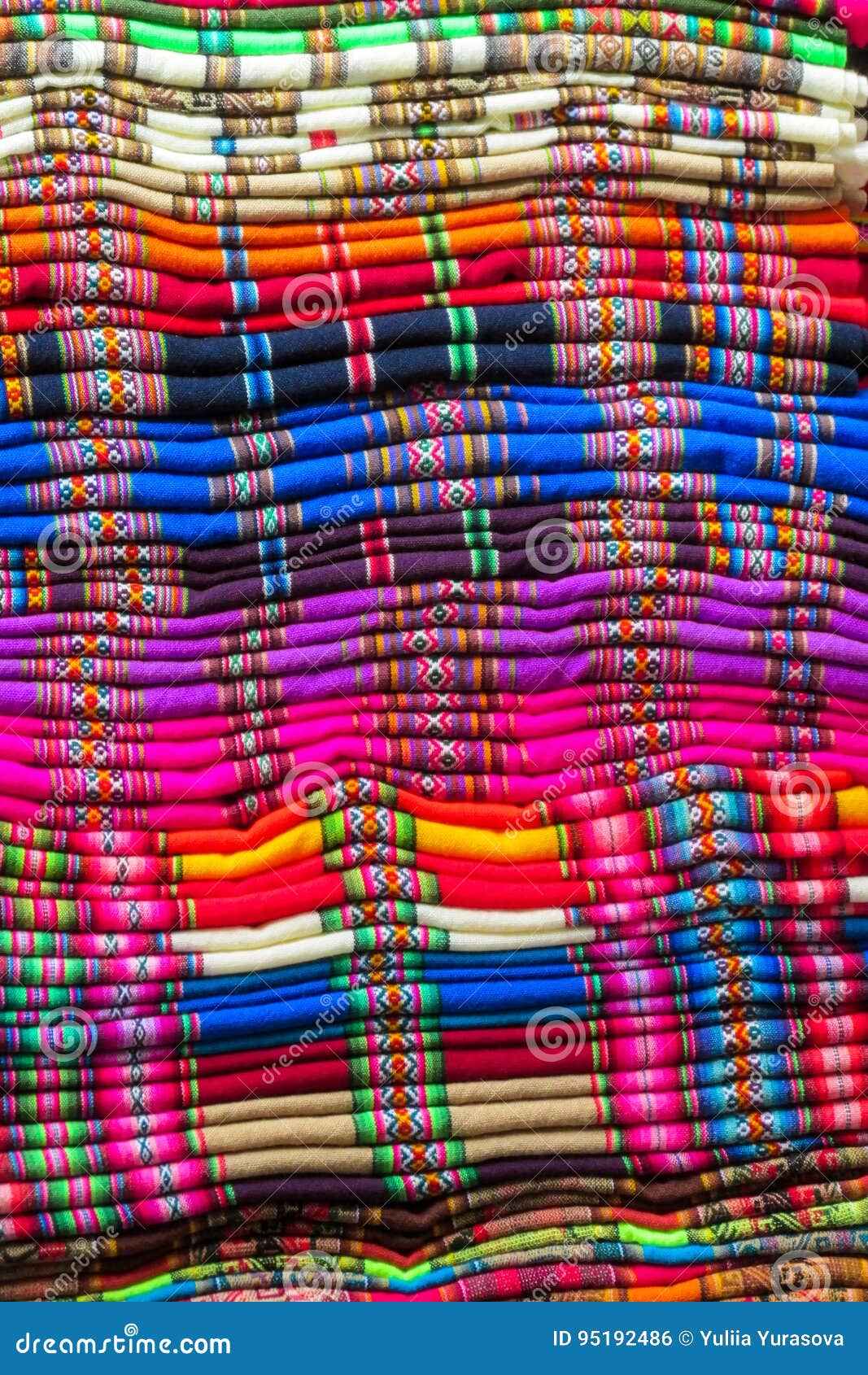 souvenir quechua colorful traditional textil