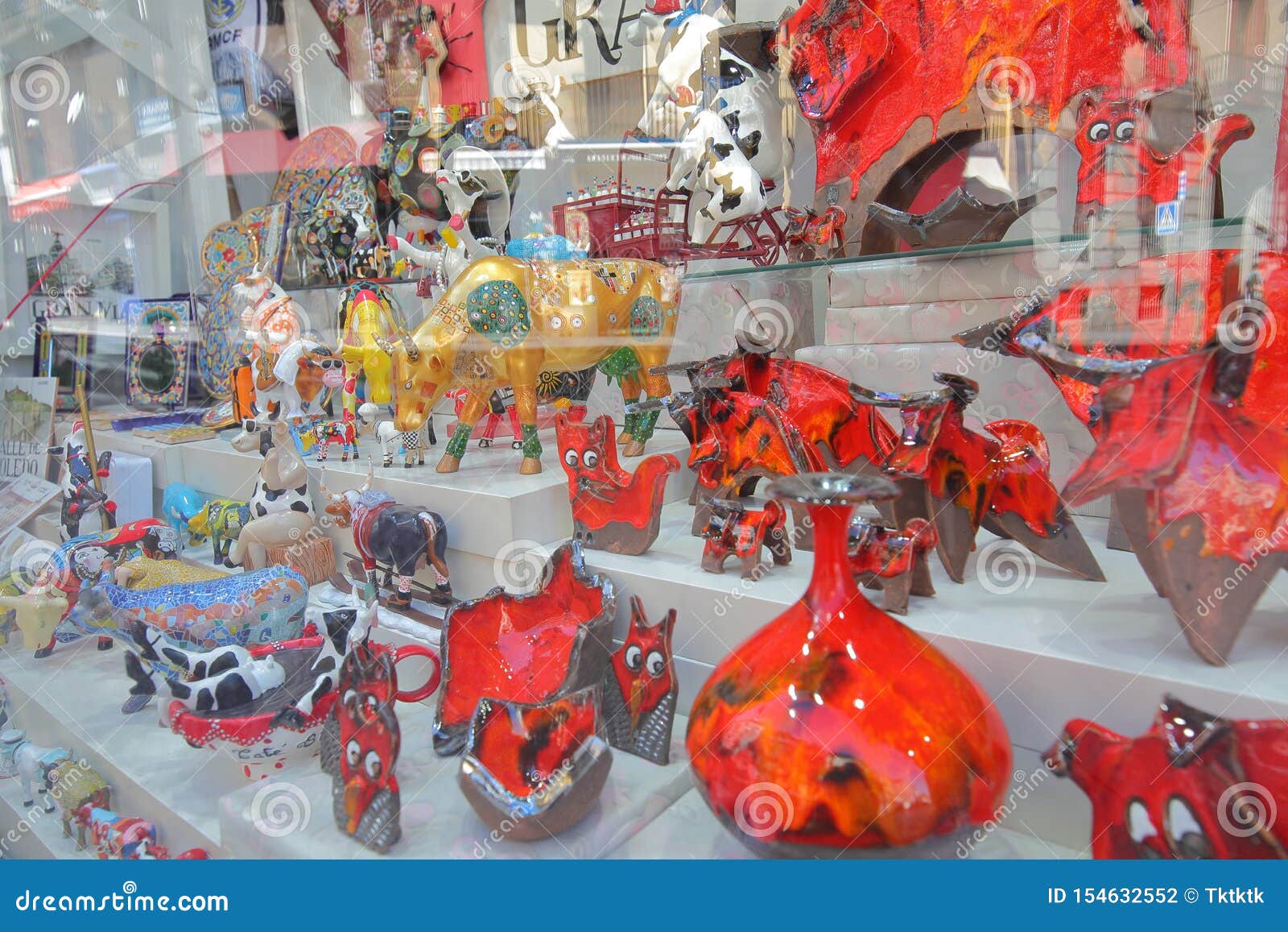 Souvenir shop Madrid Spain editorial photography. Image of retail