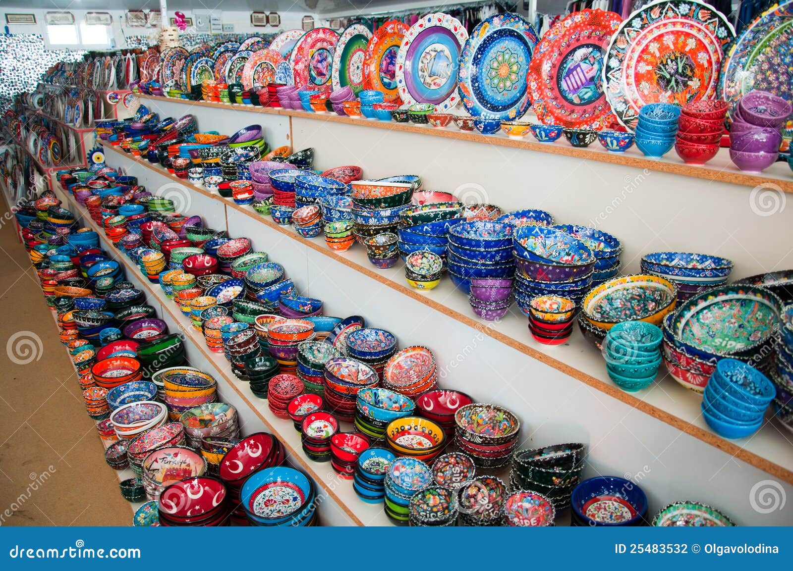 Souvenir shop in Turkey stock photo. Image of resort 25483532