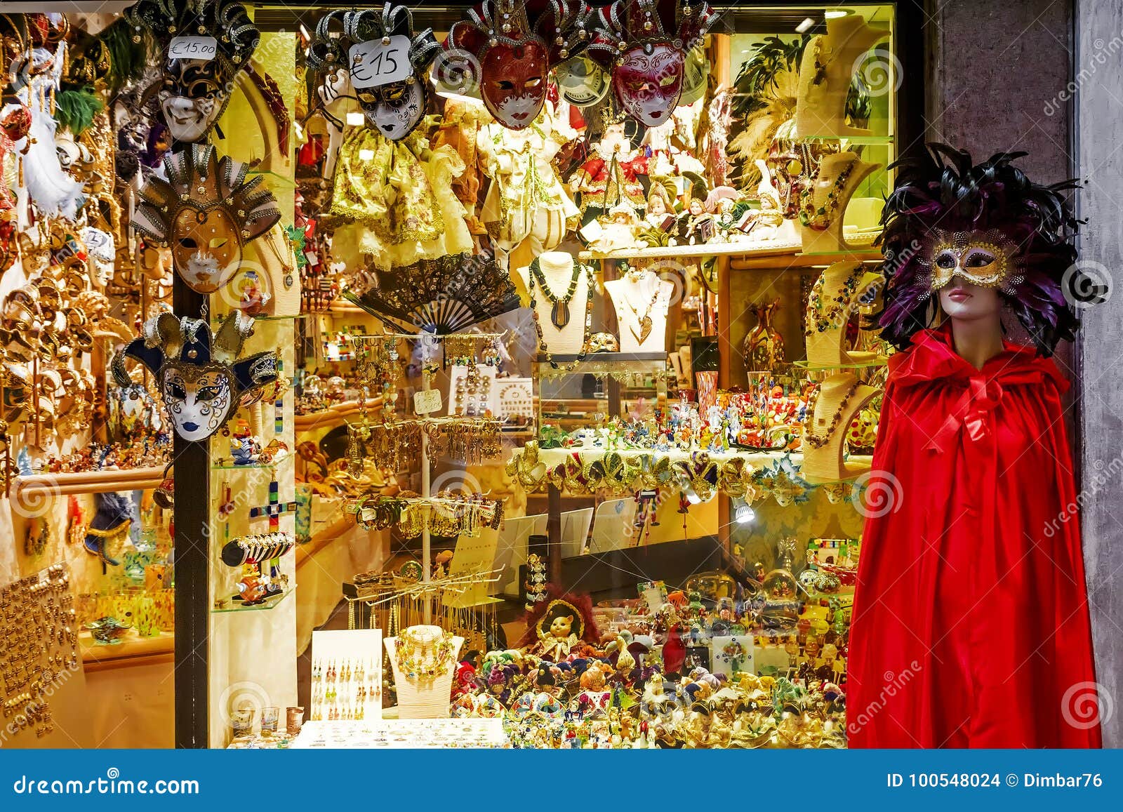 The Souvenir Shop in Venice Stock Photo Image of murano, carnival