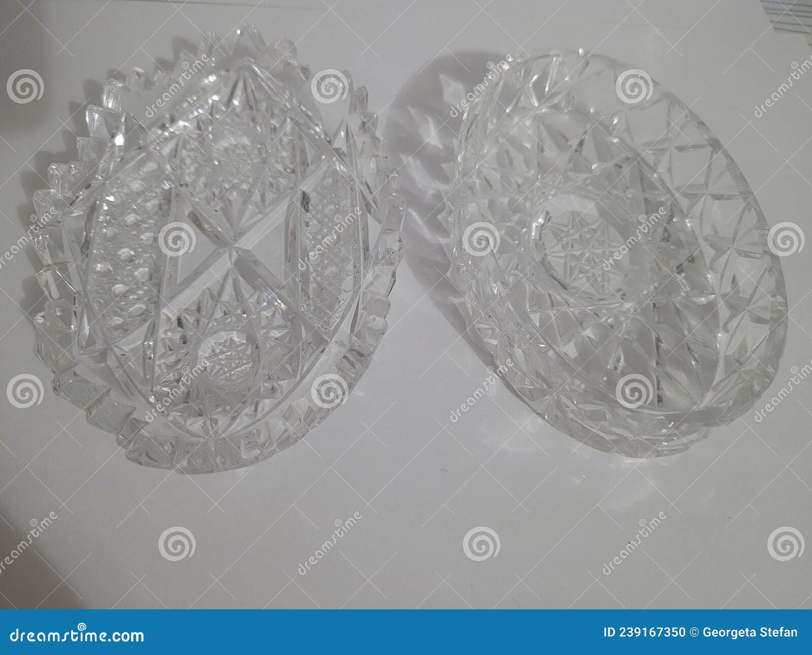 Crystal ashtrays stock photo. Image of silver, light 239167350
