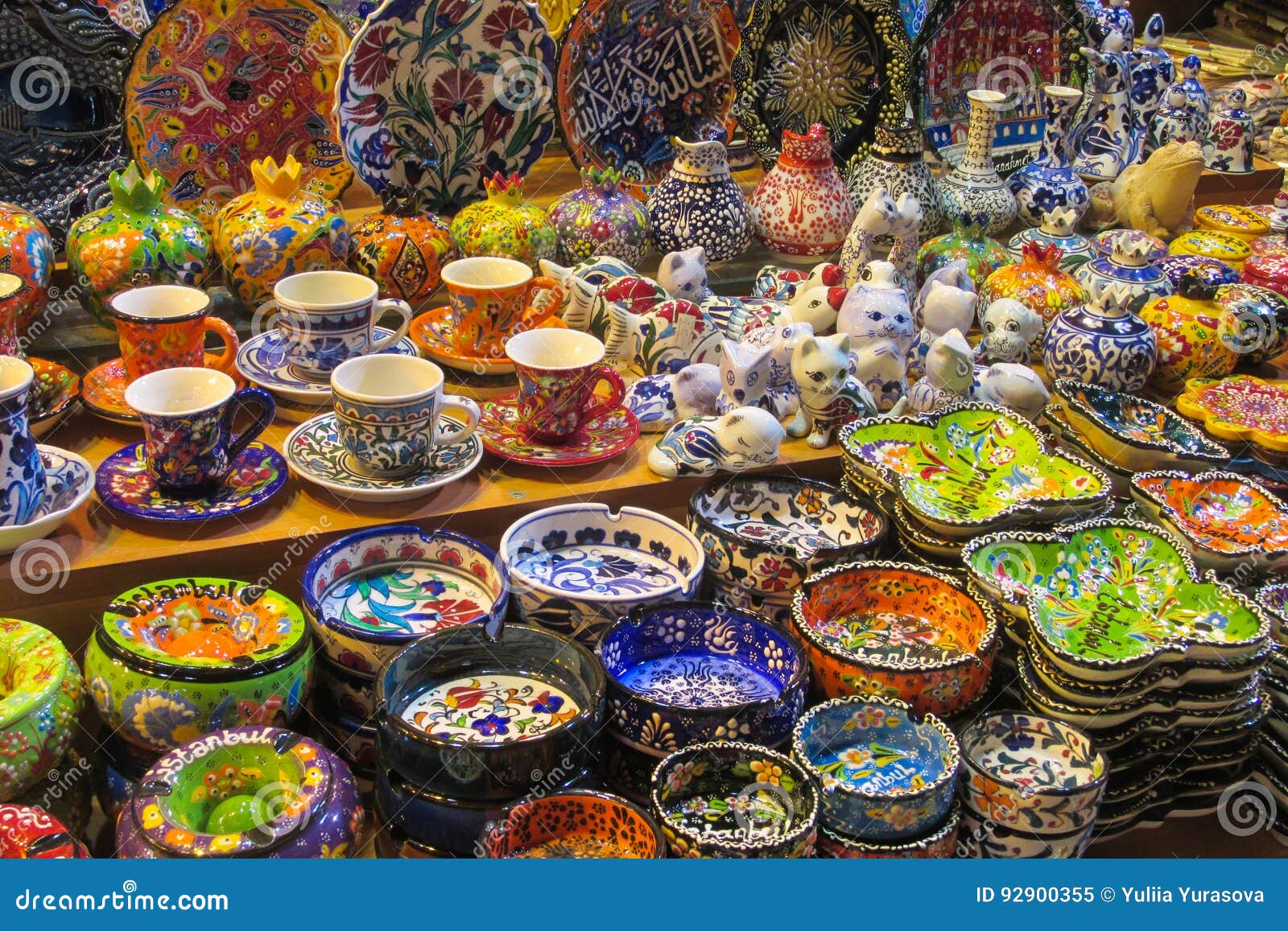 souvenirs from istanbul at grand bazar, turkey